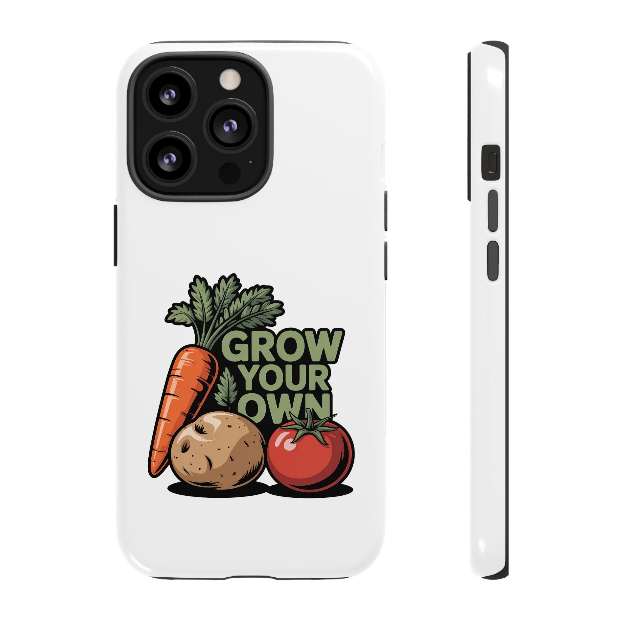 Grow Your Own Vegetables Phone Case — Gardening Carrot Potato Tomato Design