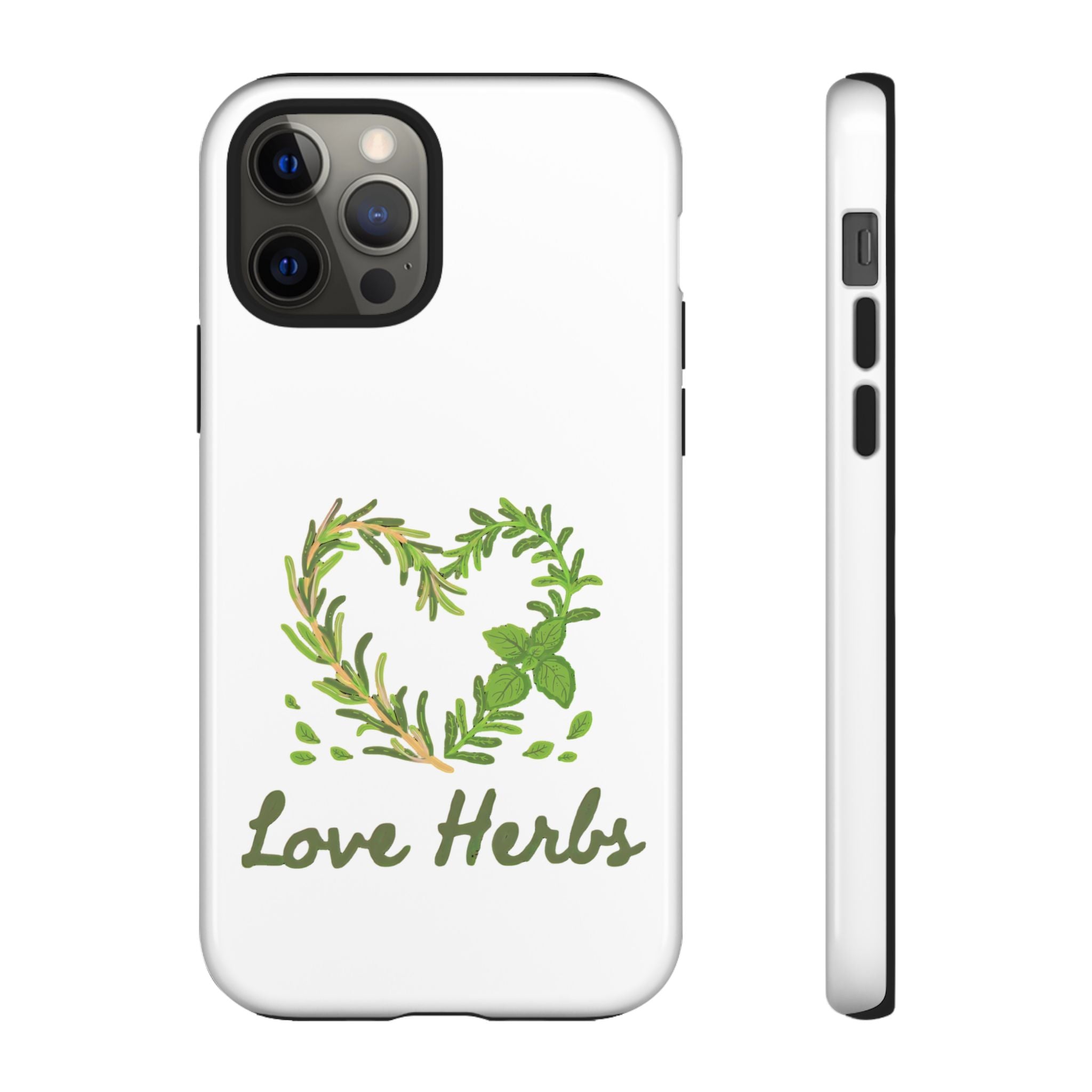 Herb Heart Phone Case - "Love Herbs" Botanical iPhone Cover
