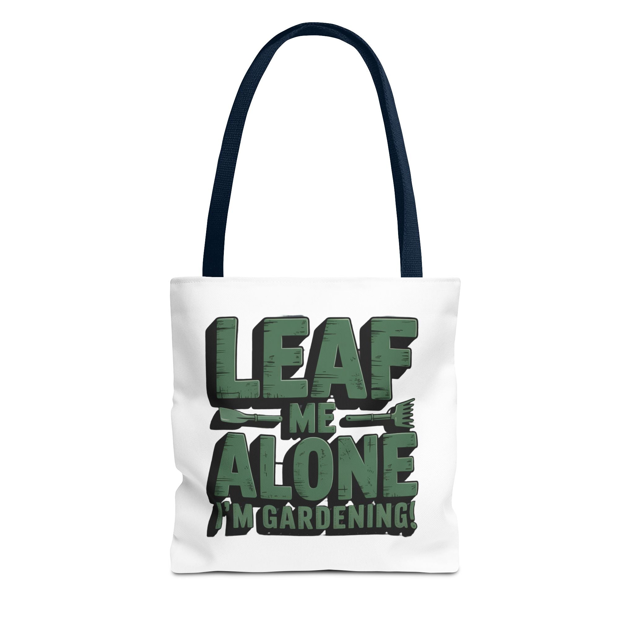 Gardening Tote Bag — "Leaf Me Alone I'm Gardening" Funny Plant Lover Tote