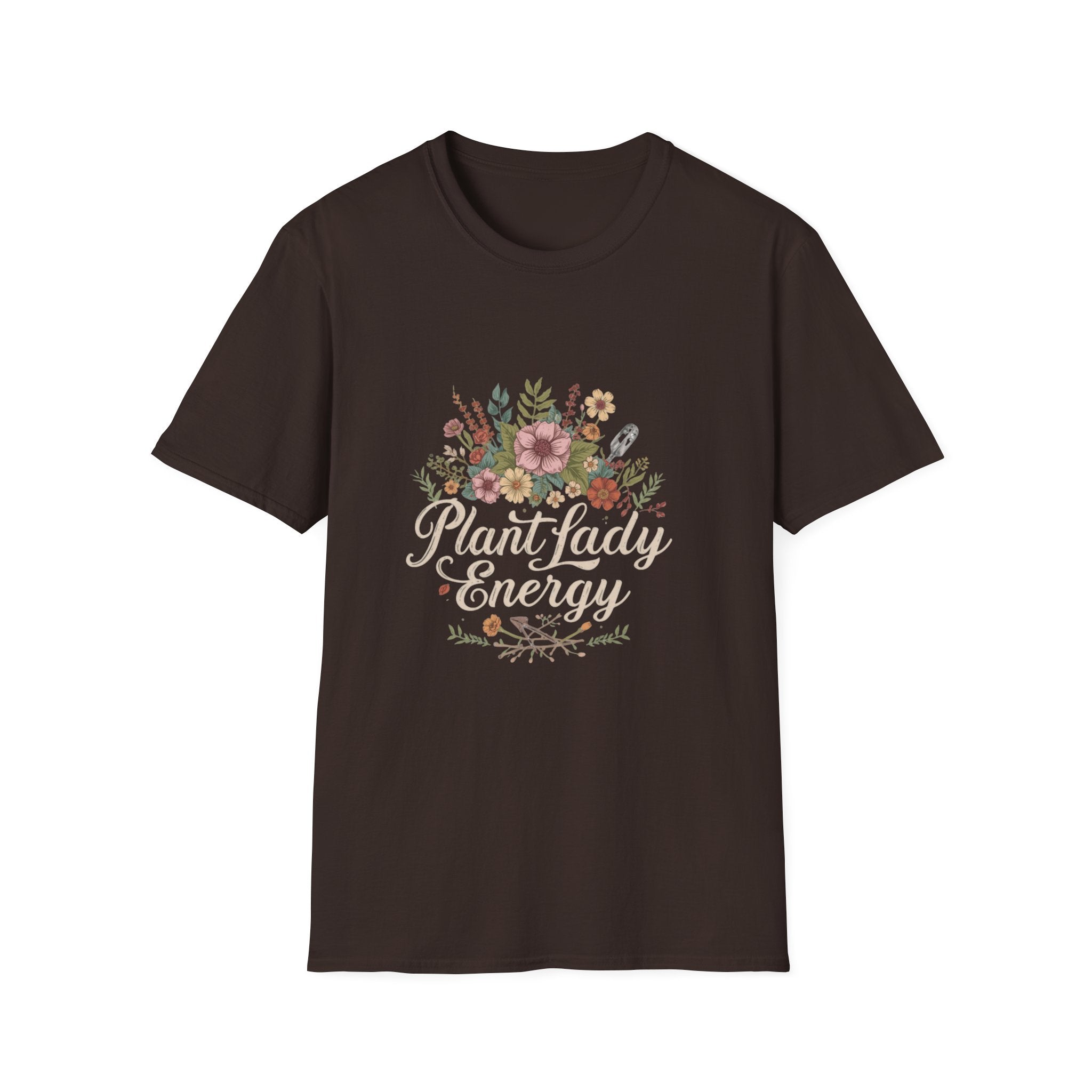 Delicate Floral T-Shirt - “Plant Lady Energy"