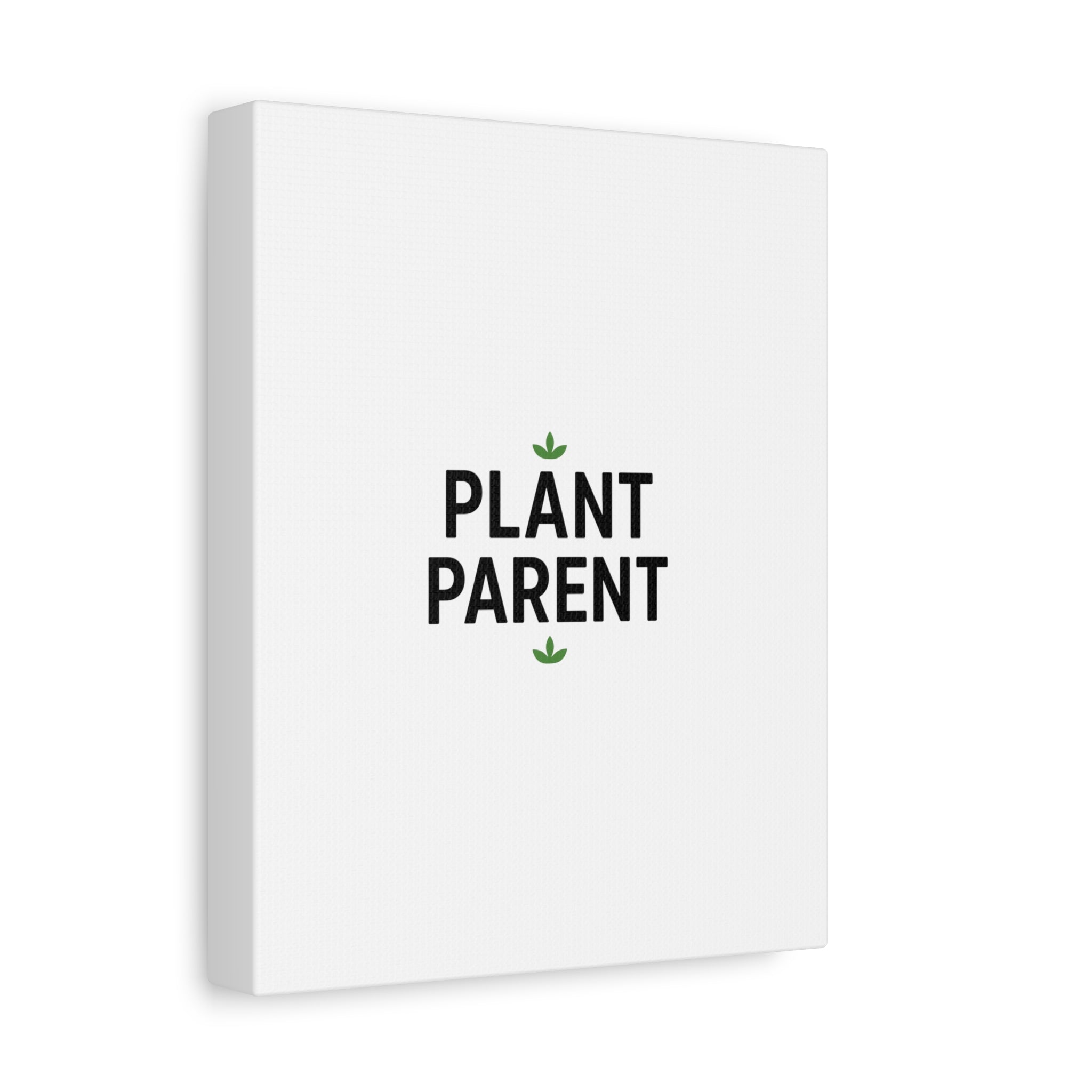 Plant Parent Canvas Wall Art — Minimalist Botanical Typography Print