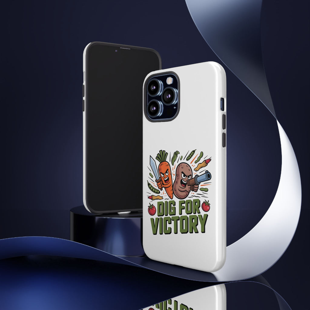Phone Case — 'Dig For Victory' Veggie Combat Garden Design