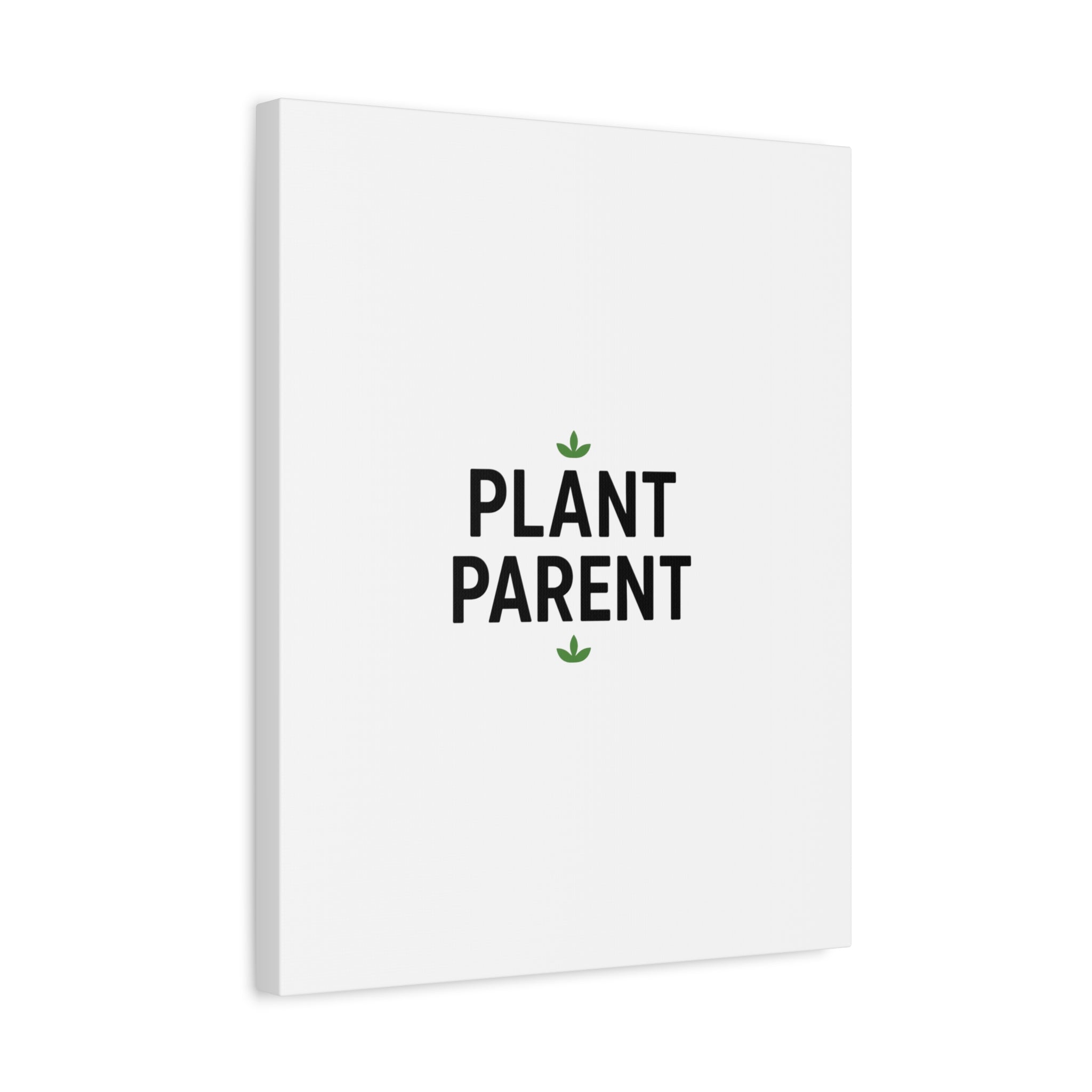 Plant Parent Canvas Wall Art — Minimalist Botanical Typography Print