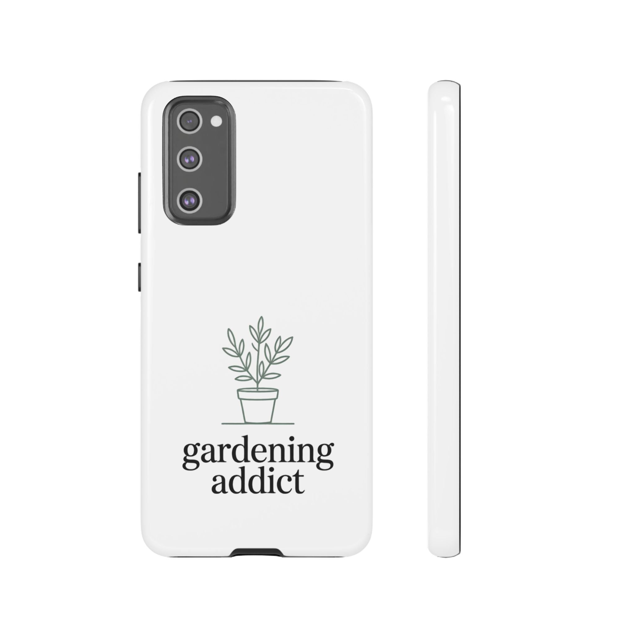 Phone Case — 'gardening addict' Minimal Plant Design