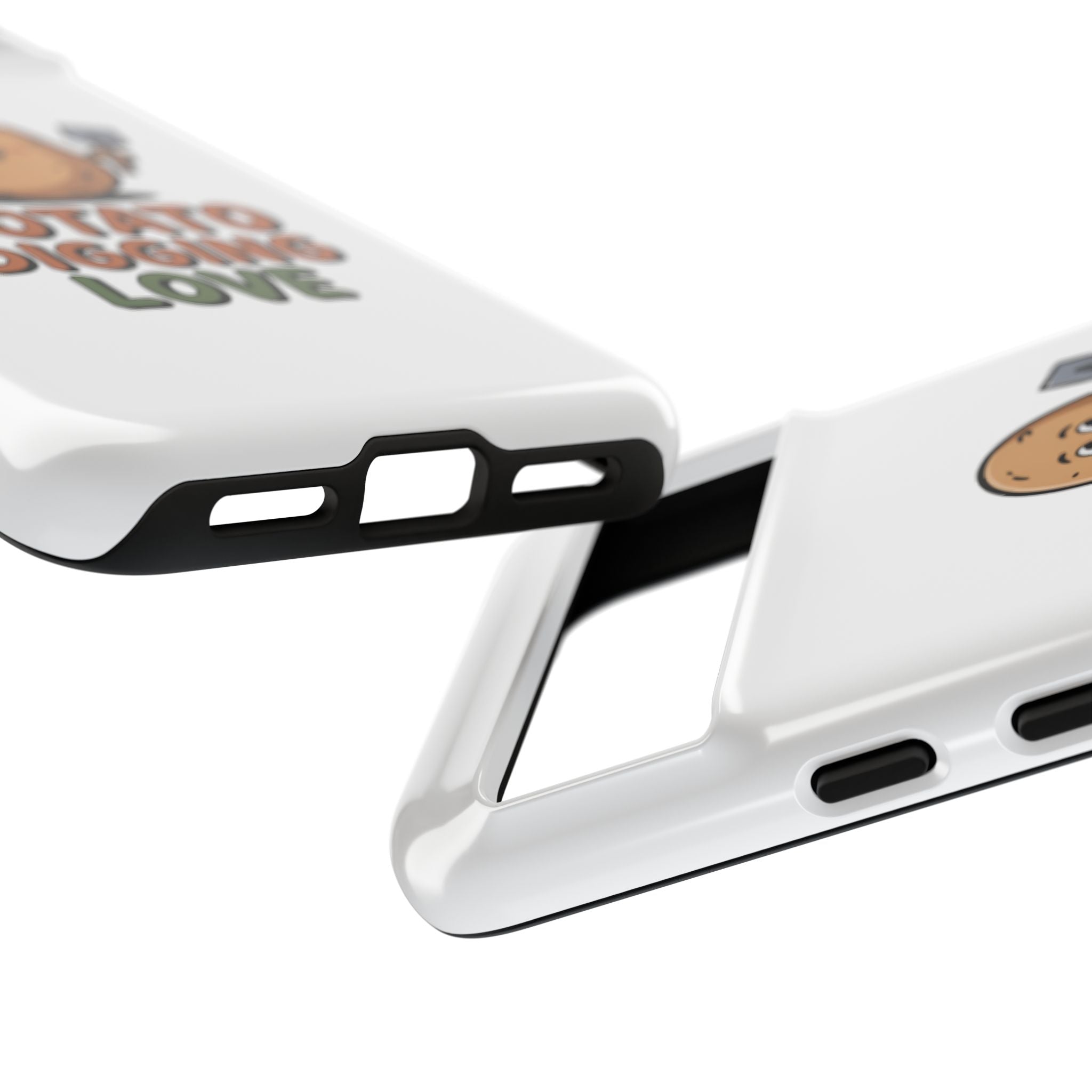 Phone Case — "Potato Digging Love" Cute Gardening Cartoon Protective Cover