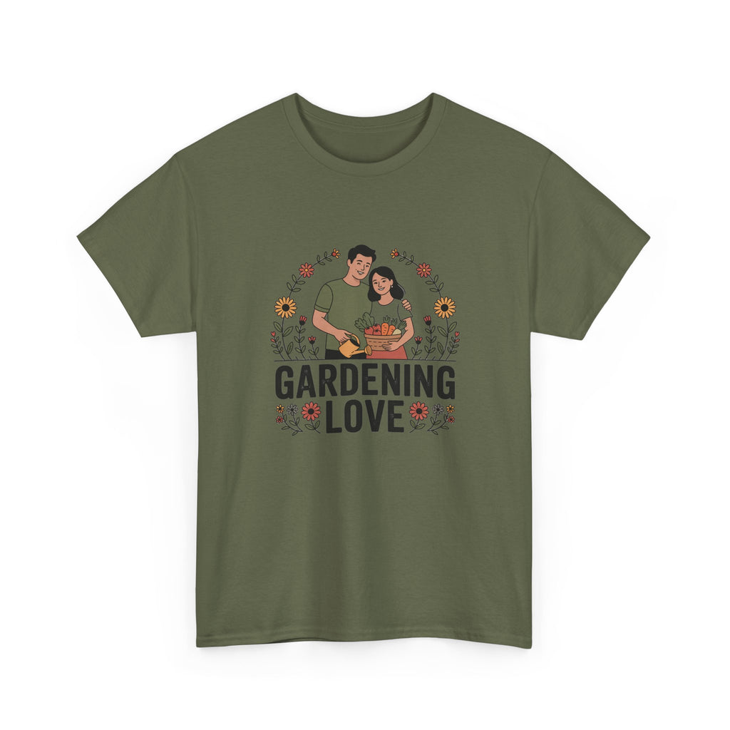 Gardening Love T-Shirt — Cute Couple Planting Graphic Tee