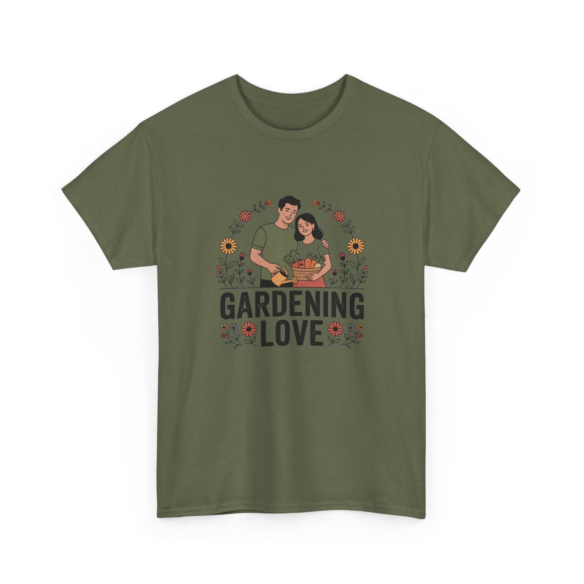 Gardening Love T-Shirt — Cute Couple Planting Graphic Tee