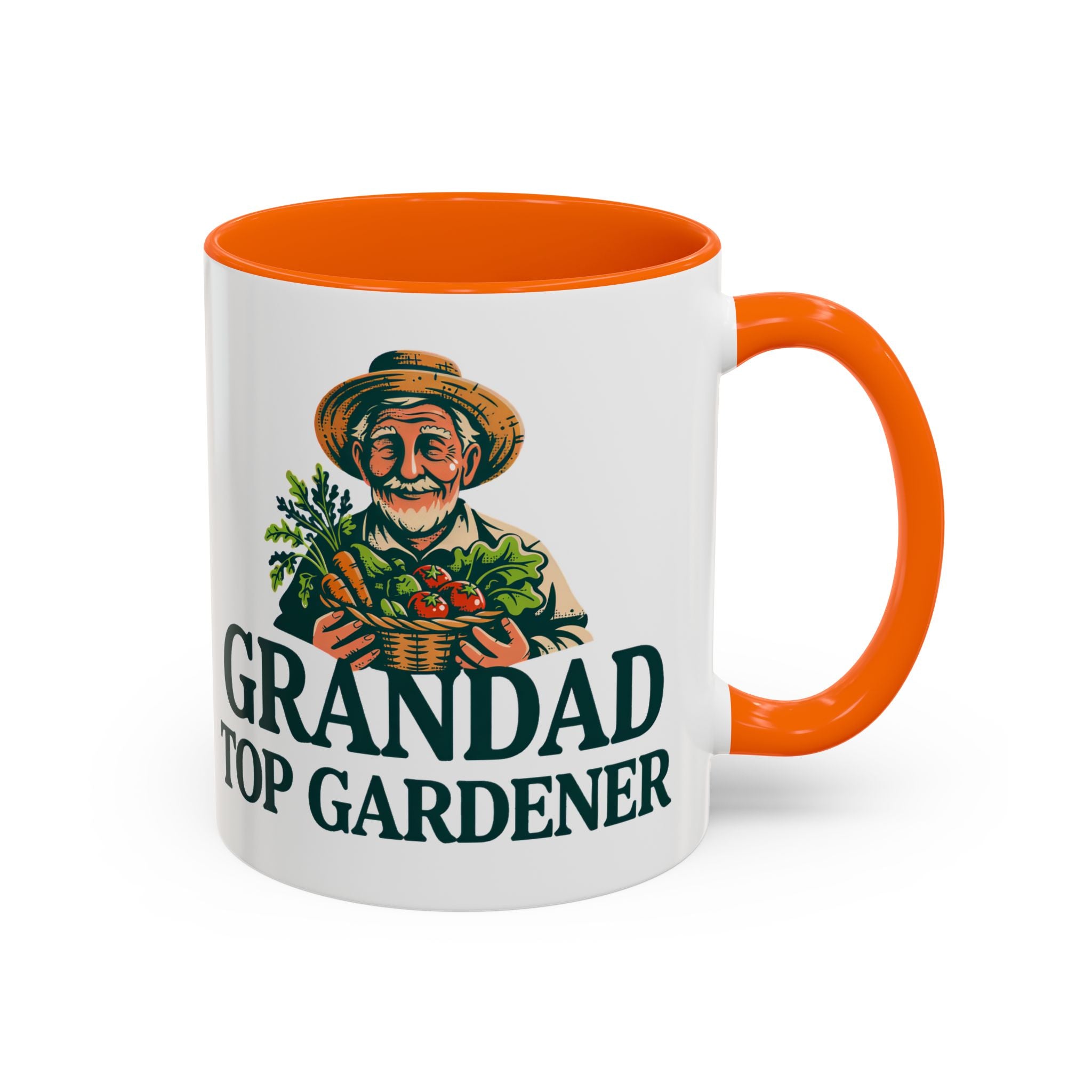Grandad Top Gardener Accent Coffee Mug — 11/15oz Gift for Gardeners