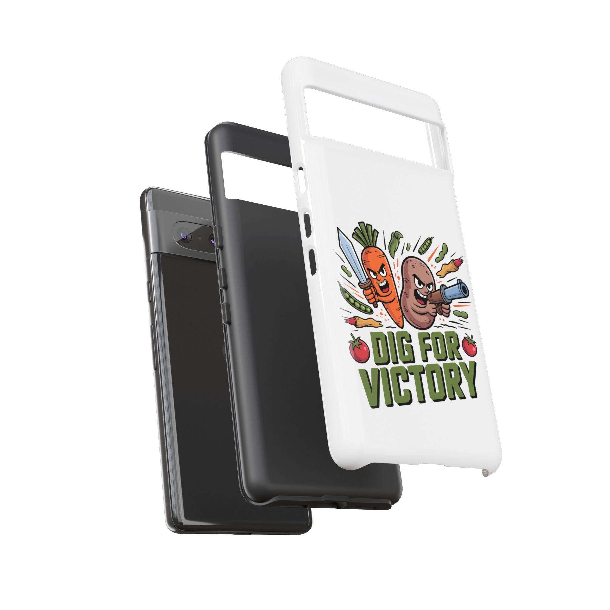 Phone Case — 'Dig For Victory' Veggie Combat Garden Design