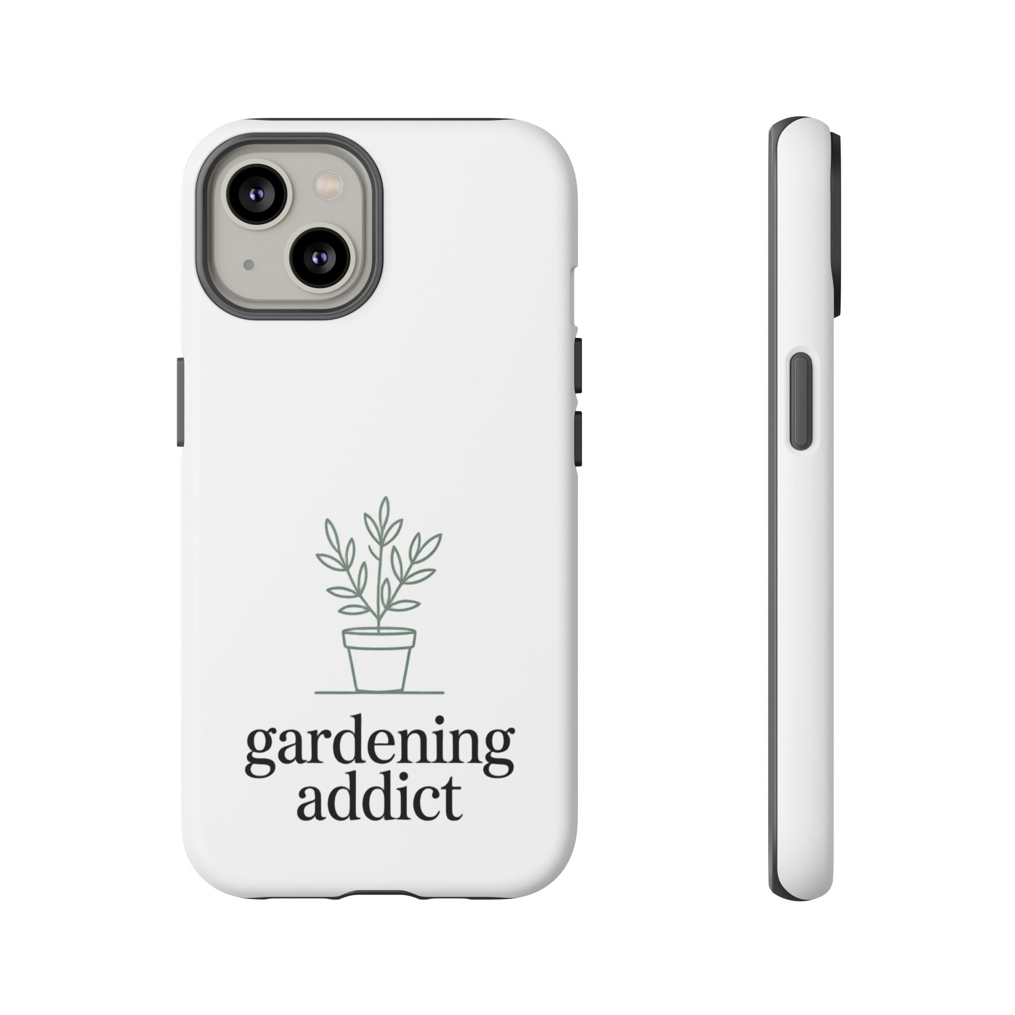 Phone Case — 'gardening addict' Minimal Plant Design