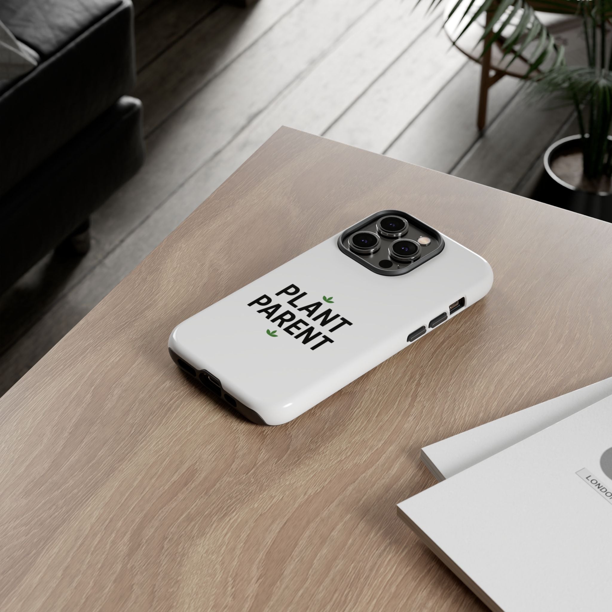 Plant Parent Tough Phone Case – Minimalist Plant Lover Protective Cover