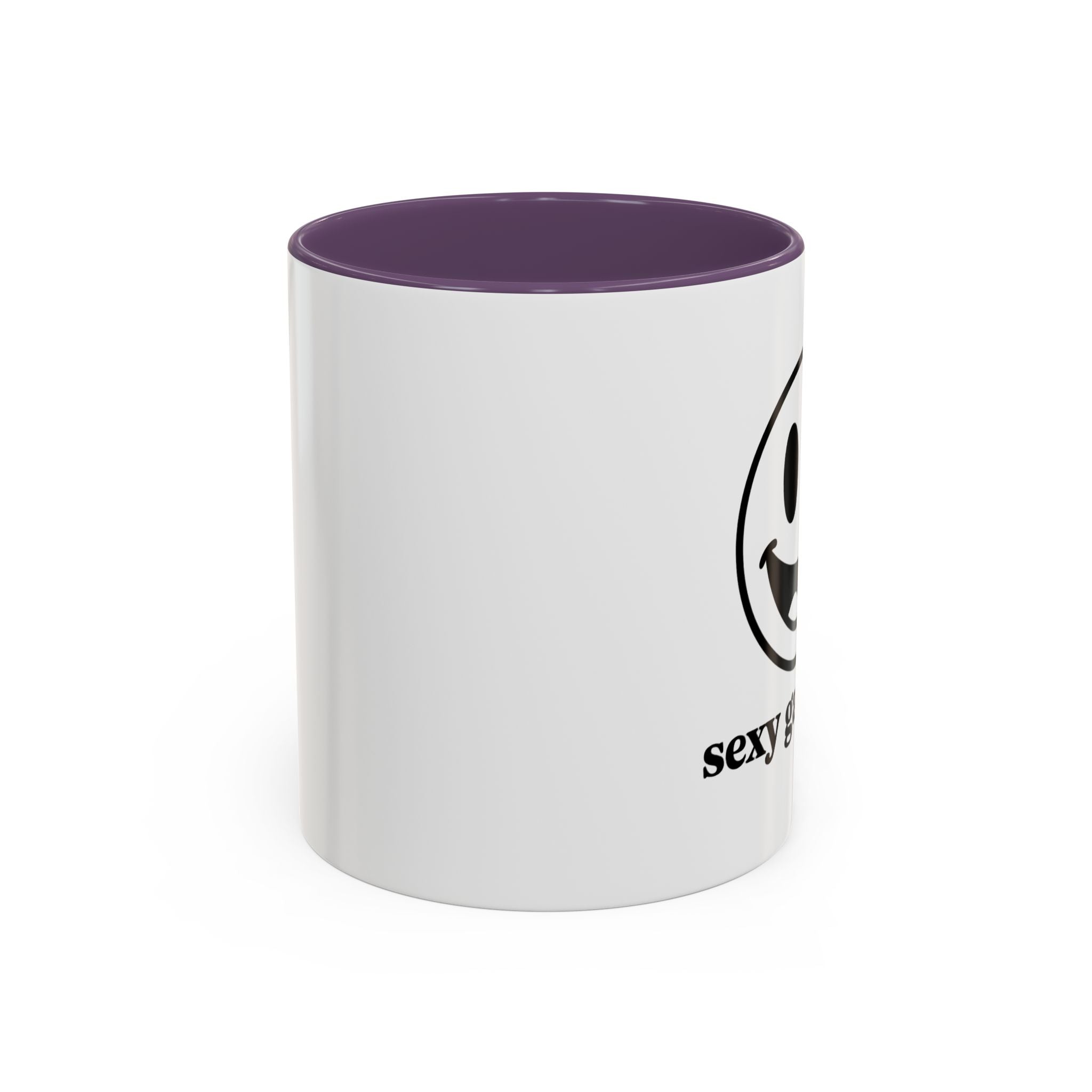 Sexy Gardener Accent Coffee Mug — Winking Smiley Plant Lover Gift (11/15oz)