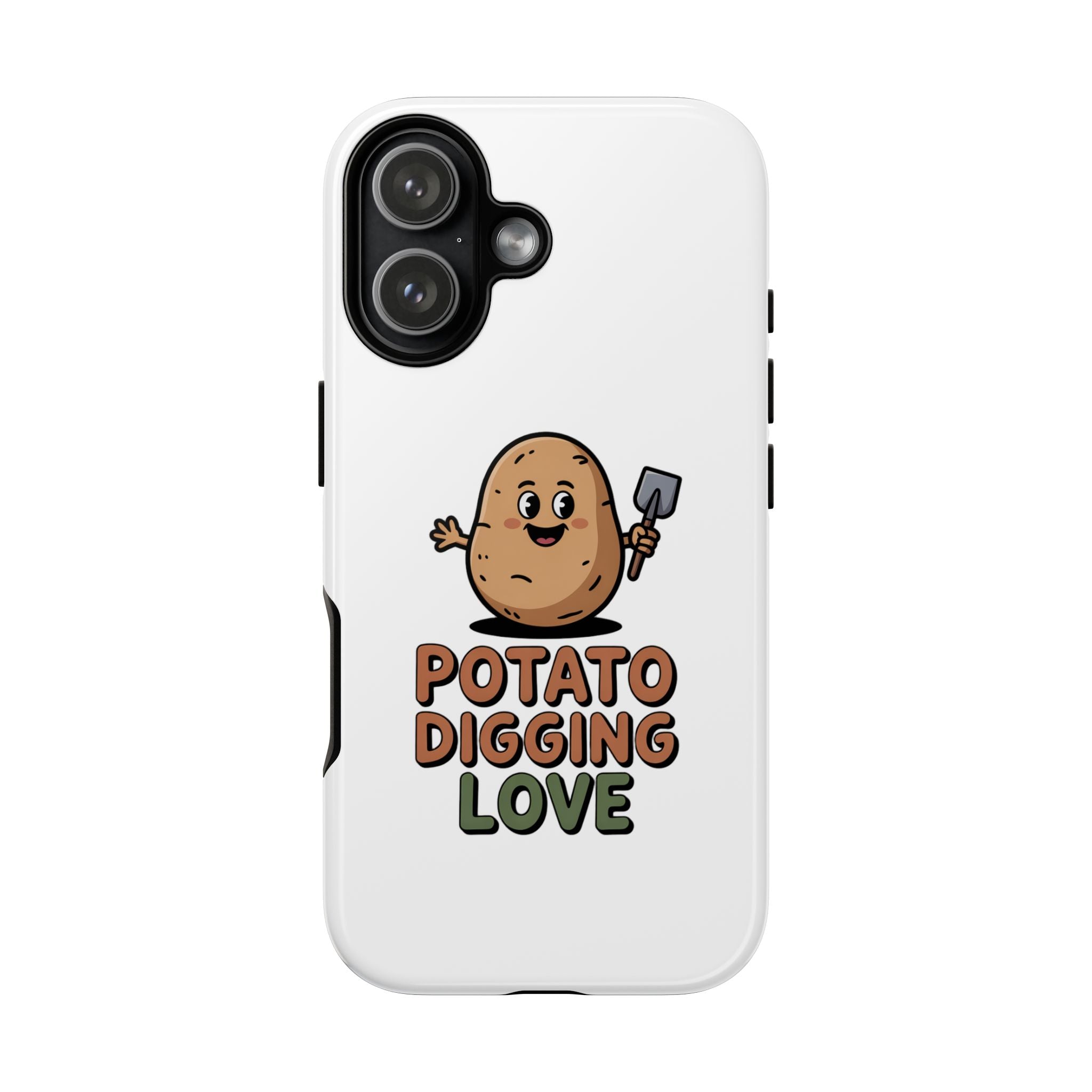 Phone Case — "Potato Digging Love" Cute Gardening Cartoon Protective Cover