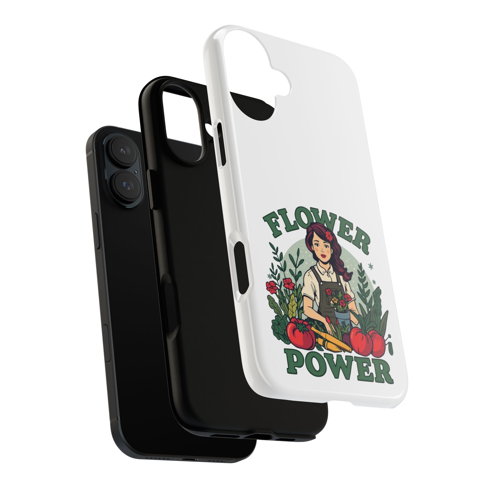 Phone Case - 'Flower Power' Retro Gardener Floral Protective Case
