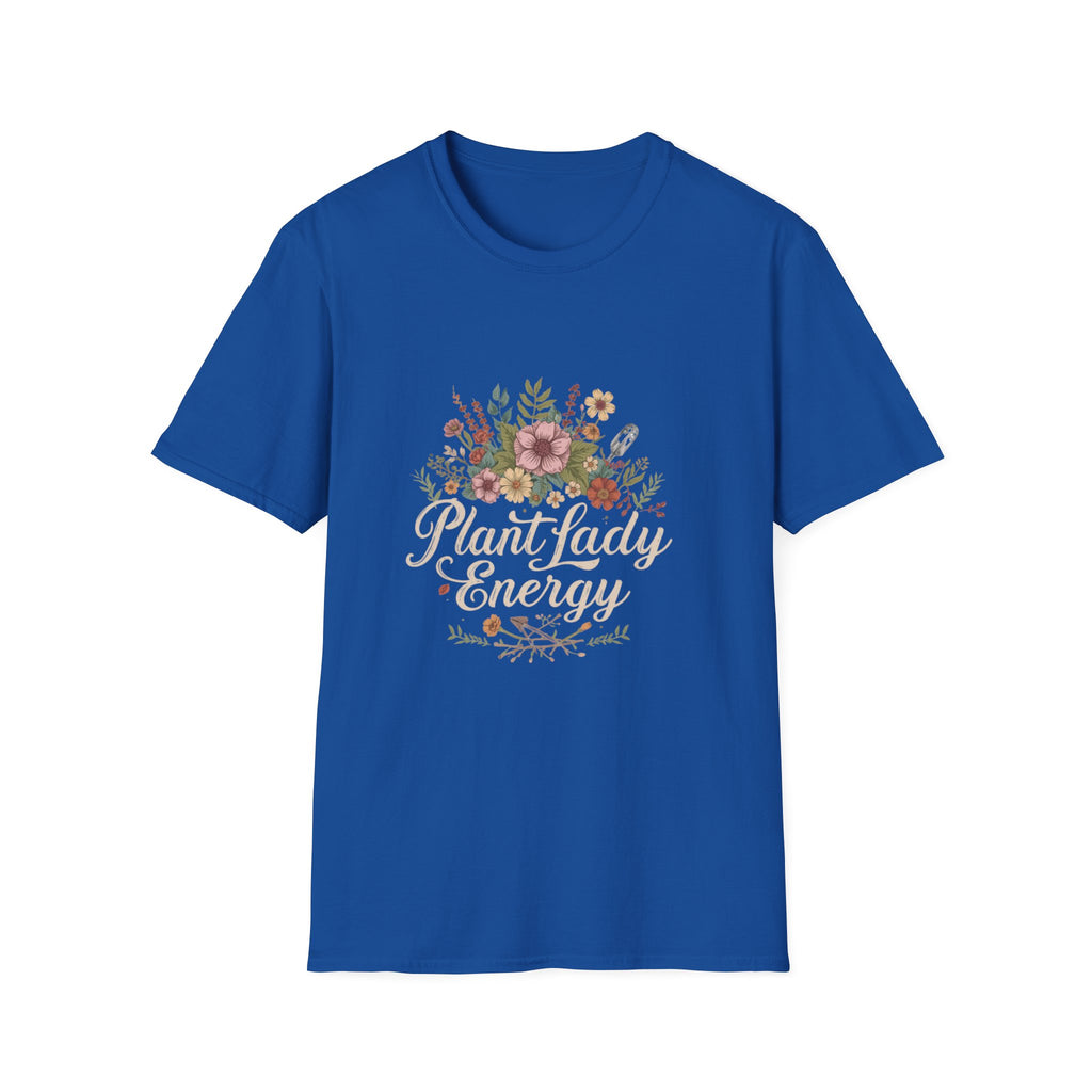 Delicate Floral T-Shirt - “Plant Lady Energy"