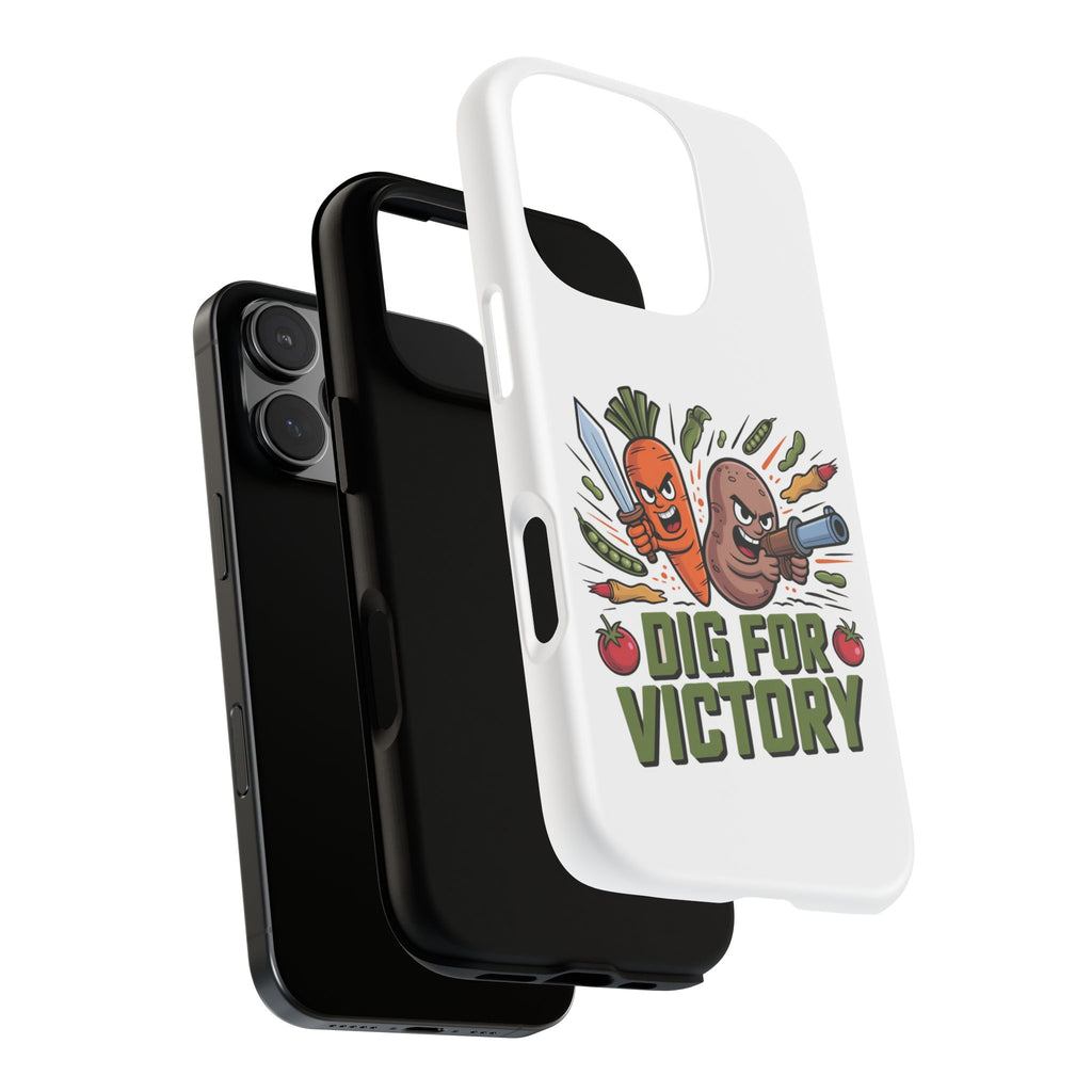 Phone Case — 'Dig For Victory' Veggie Combat Garden Design