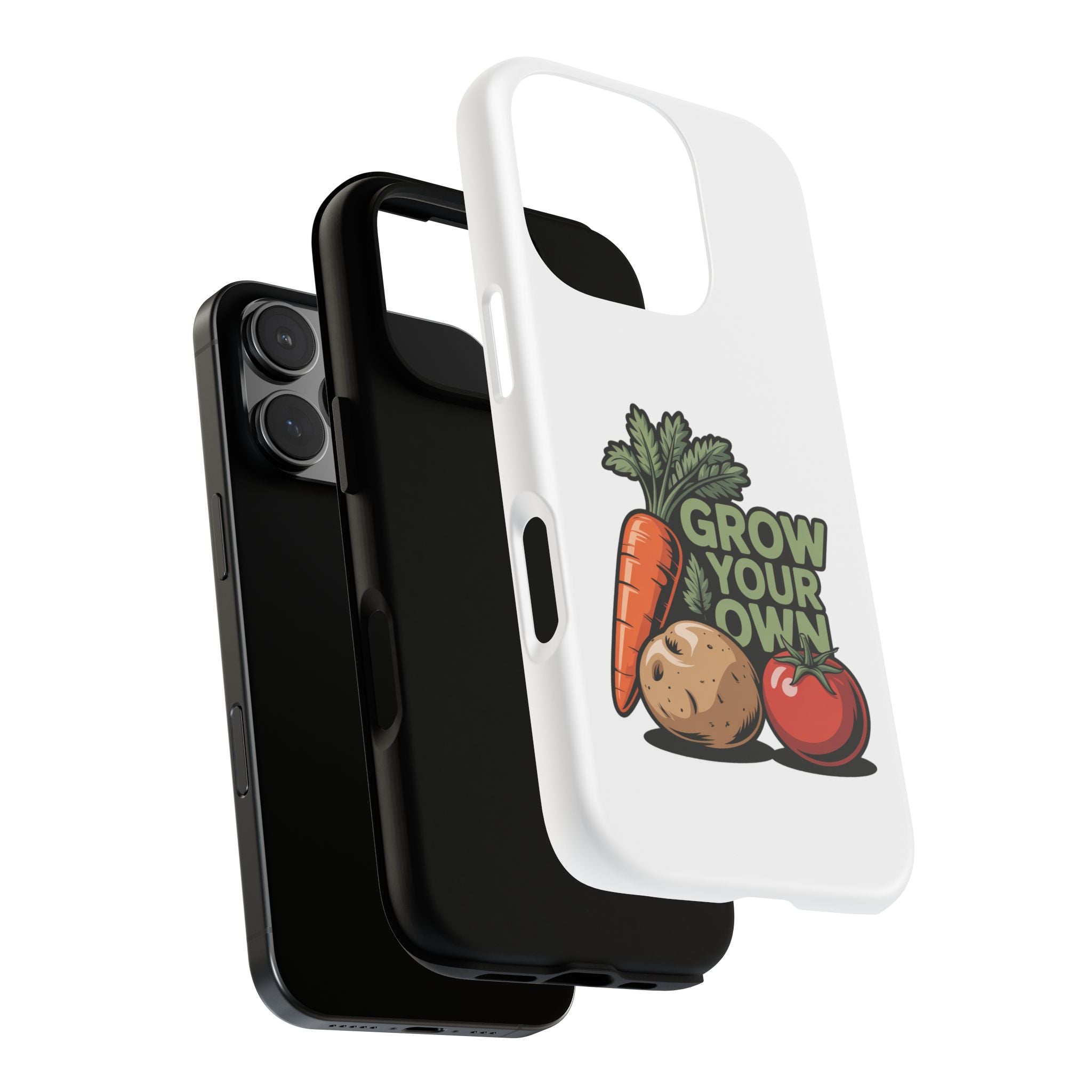 Grow Your Own Vegetables Phone Case — Gardening Carrot Potato Tomato Design