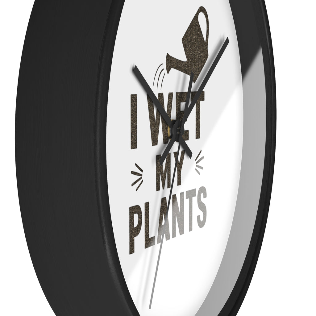 Wall Clock — I Wet My Plants Watering Can Garden Clock