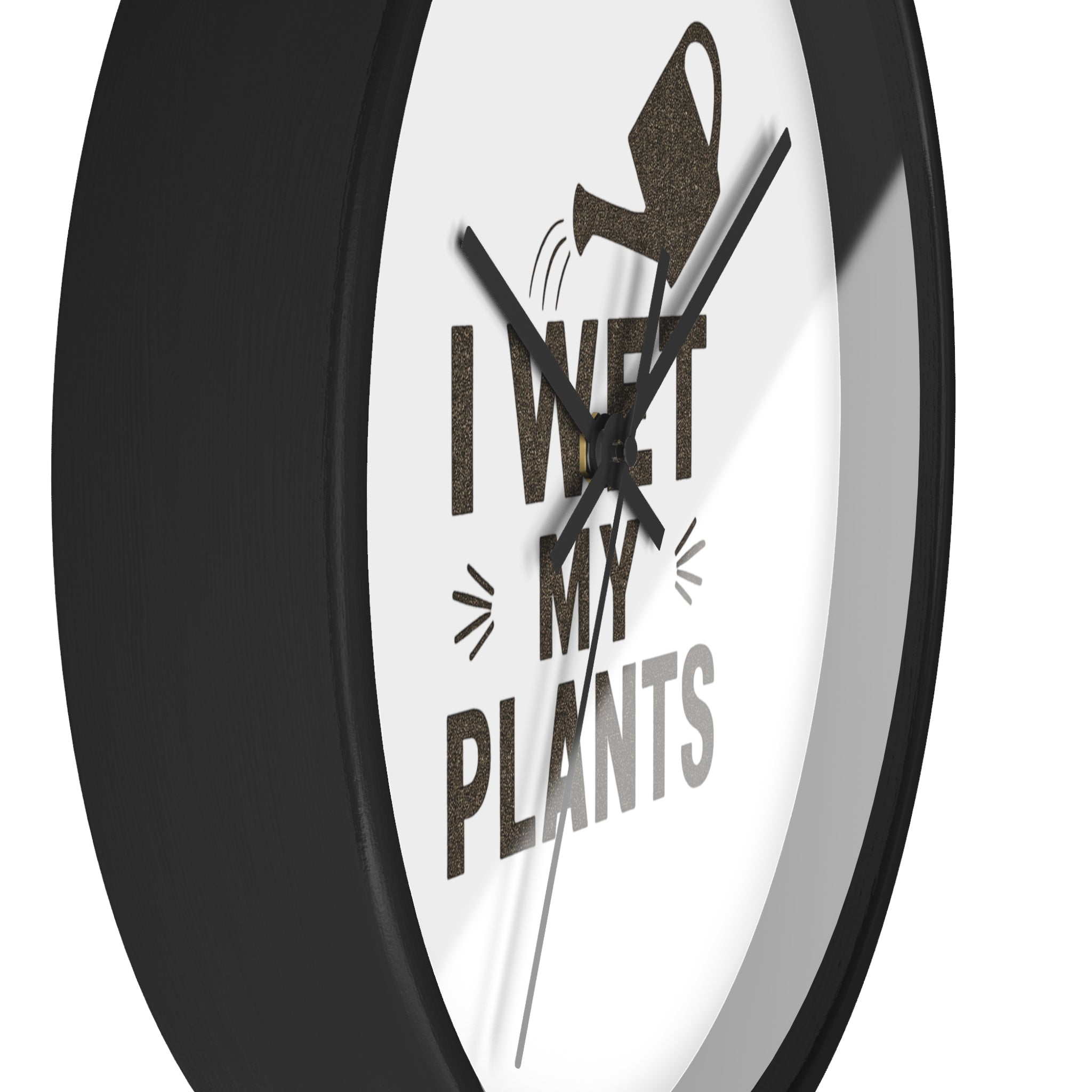 Wall Clock — I Wet My Plants Watering Can Garden Clock