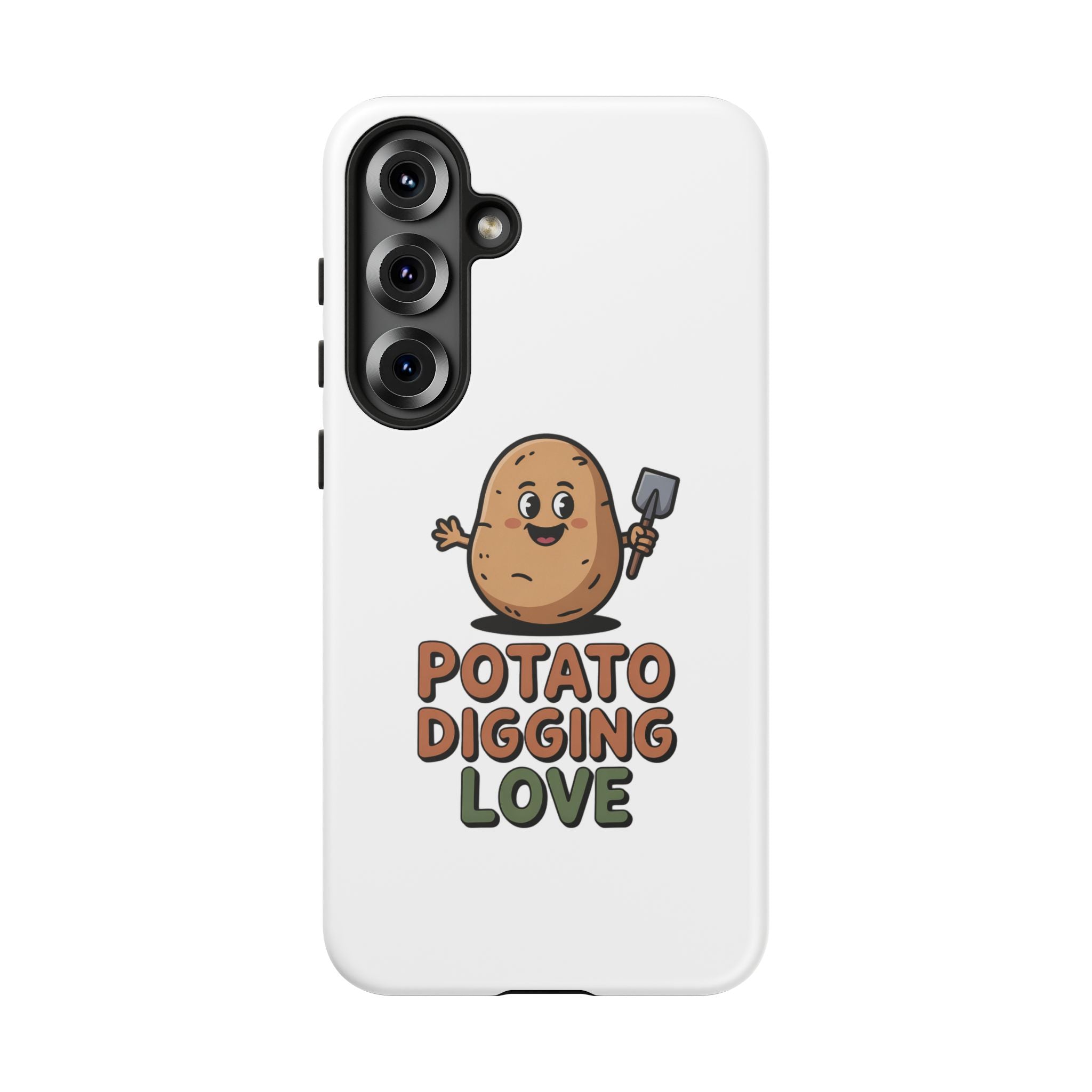 Phone Case — "Potato Digging Love" Cute Gardening Cartoon Protective Cover