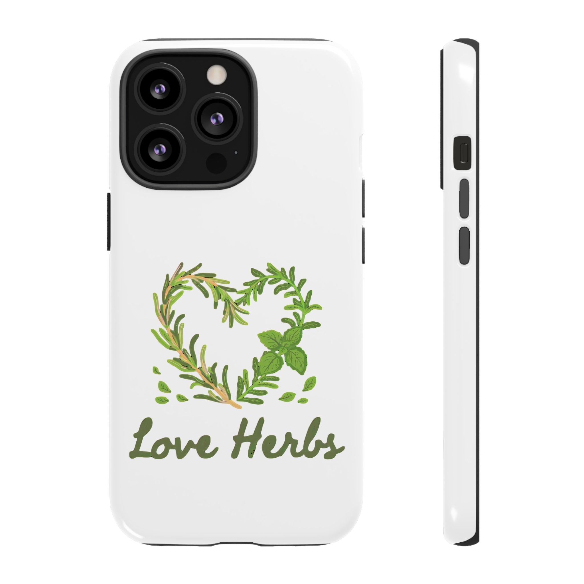Herb Heart Phone Case - "Love Herbs" Botanical iPhone Cover