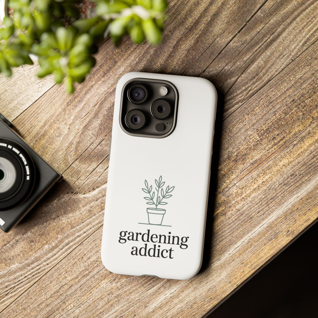 Phone Case — 'gardening addict' Minimal Plant Design
