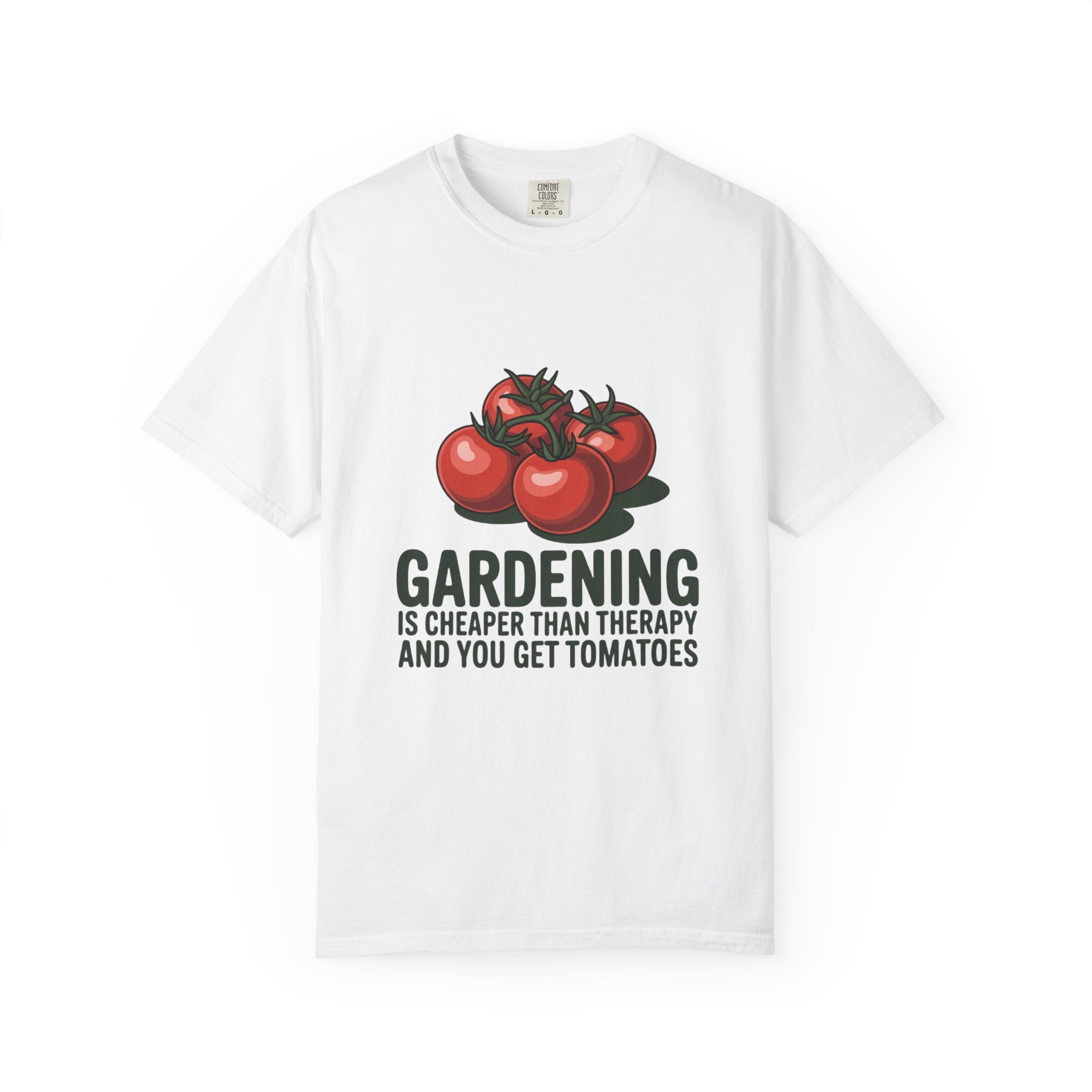 Gardening Is Cheaper Than Therapy T-Shirt – Funny Tomato Gardeners Tee