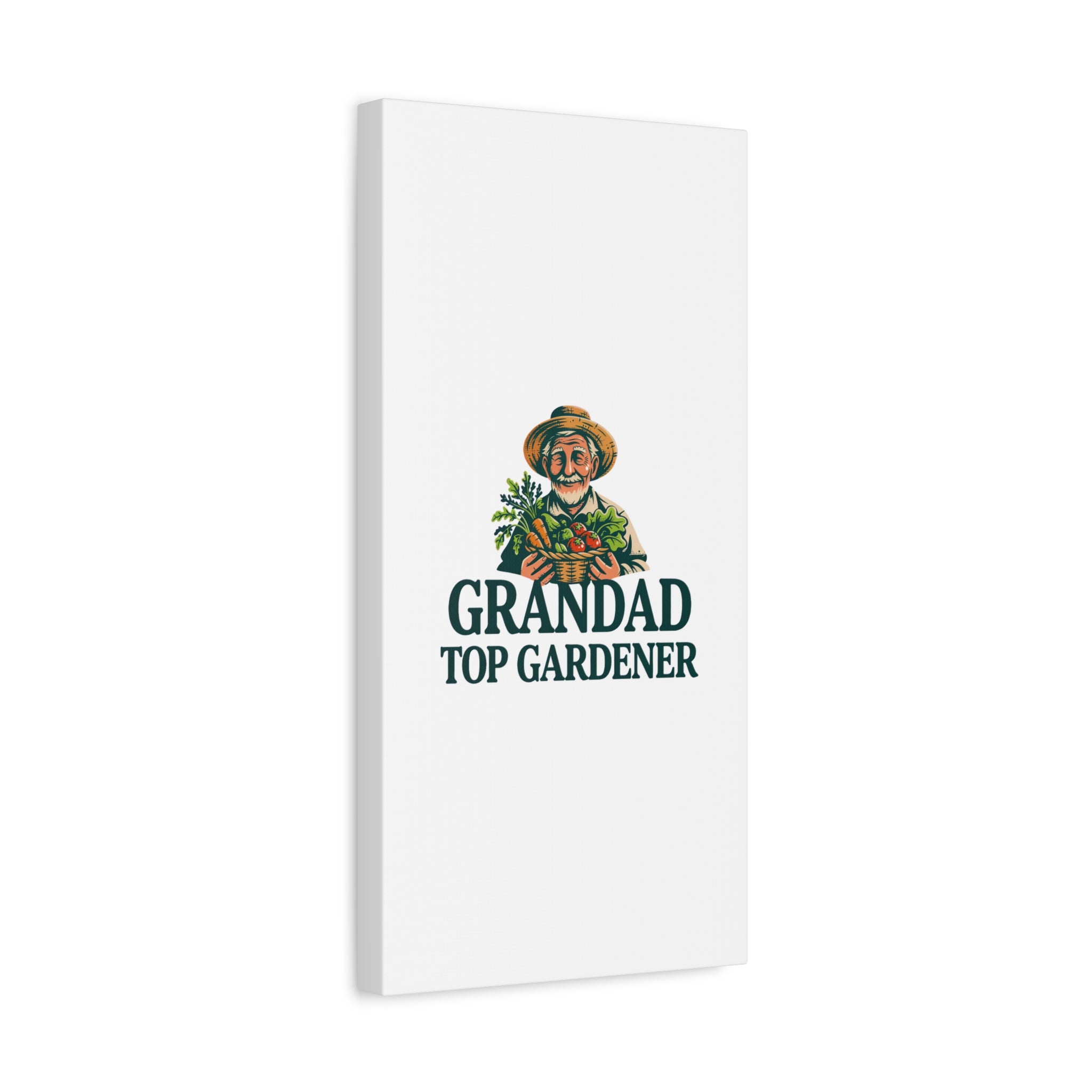 Grandad Top Gardener Canvas – Stretched Matte Wall Art