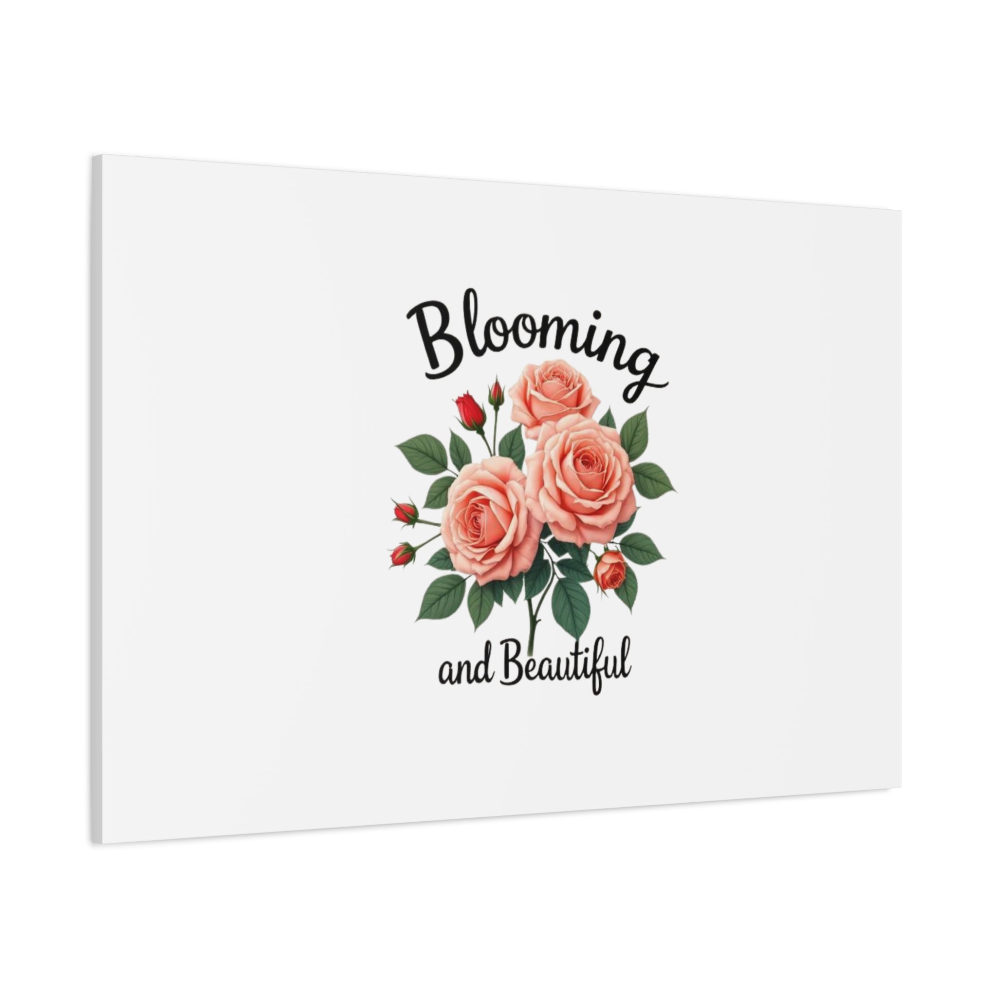 Blooming and Beautiful Rose Bouquet Canvas Wall Art