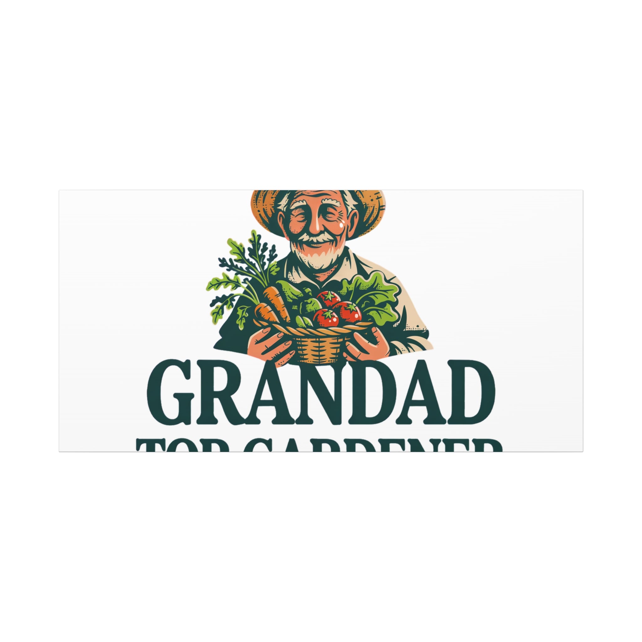 Grandad Top Gardener Canvas – Stretched Matte Wall Art