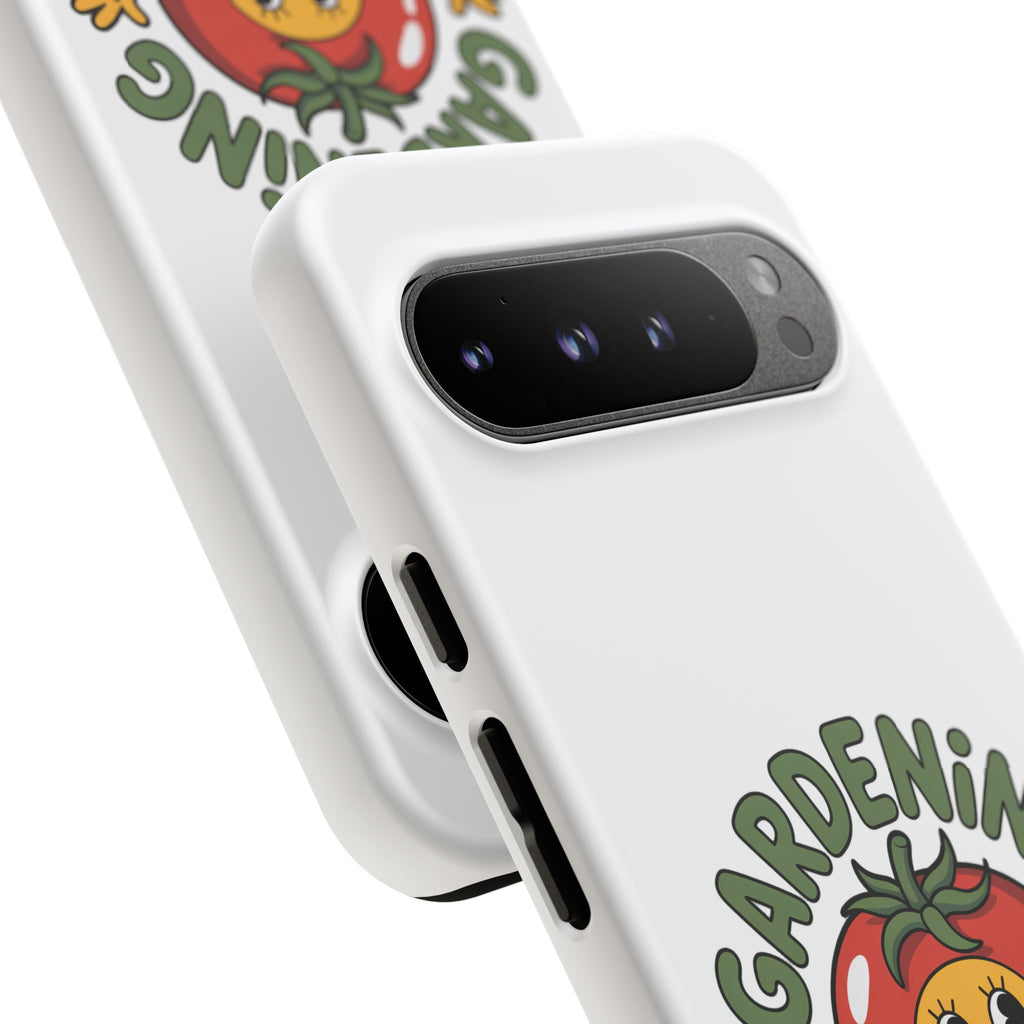Gardening Skills Phone Case — Cute Tomato Plant Lover Protective Cover