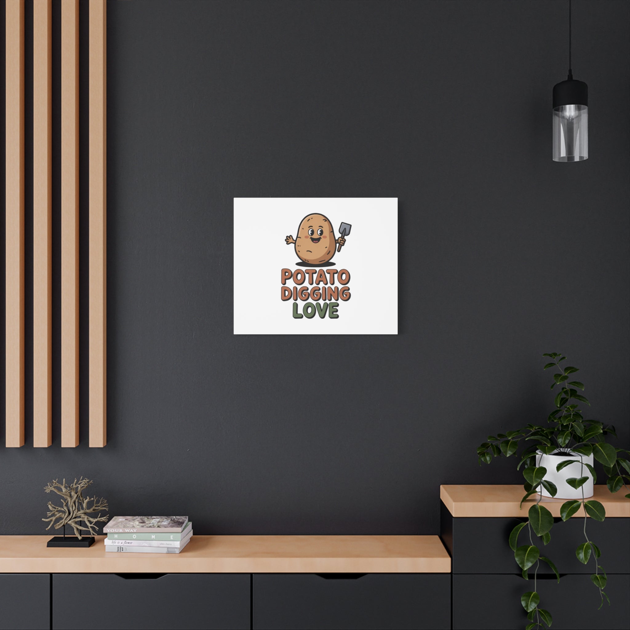 Potato Digging Love Canvas Print