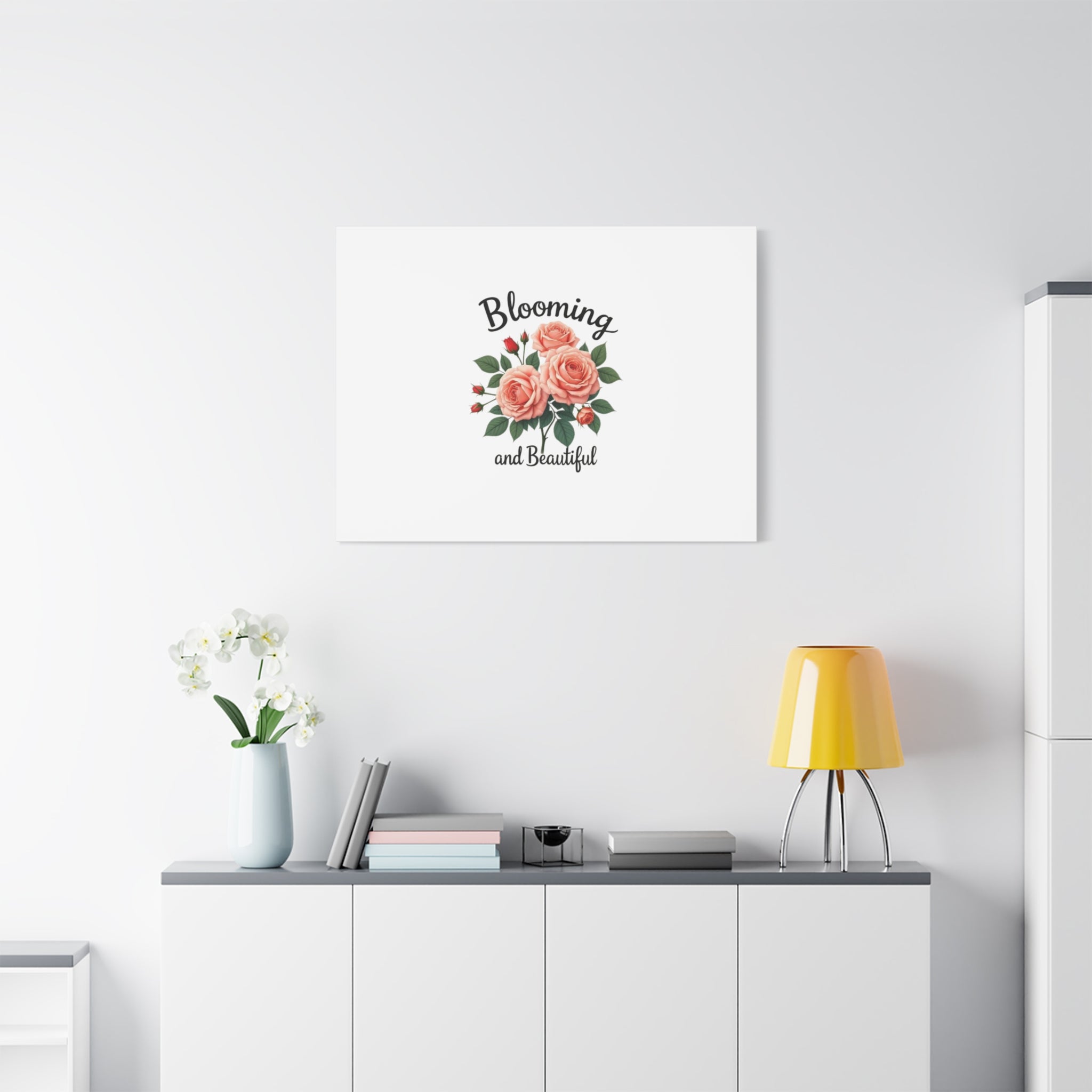 Blooming and Beautiful Rose Bouquet Canvas Wall Art