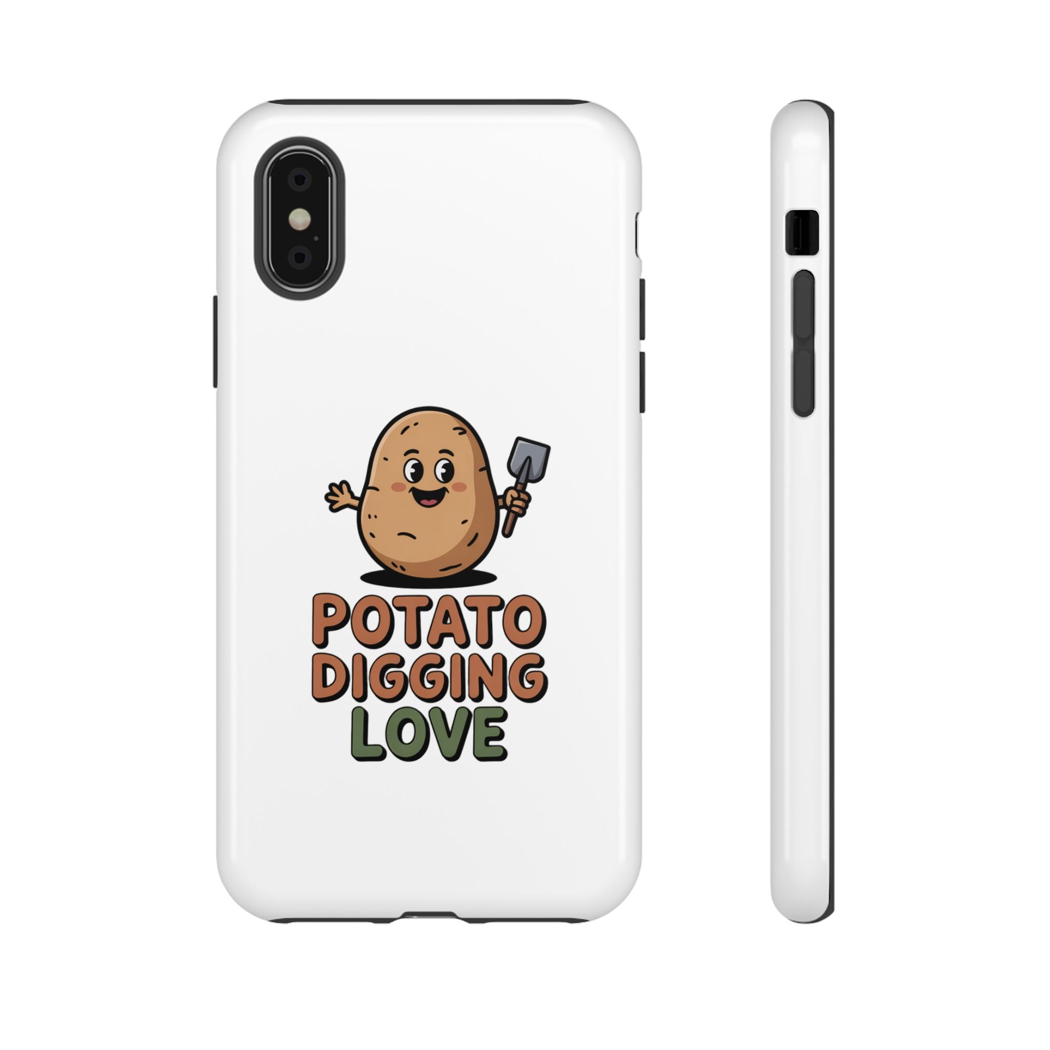 Phone Case — "Potato Digging Love" Cute Gardening Cartoon Protective Cover