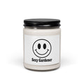 Sexy Gardener Scented Soy Candle — 9oz Smiley Label Gift for Gardeners