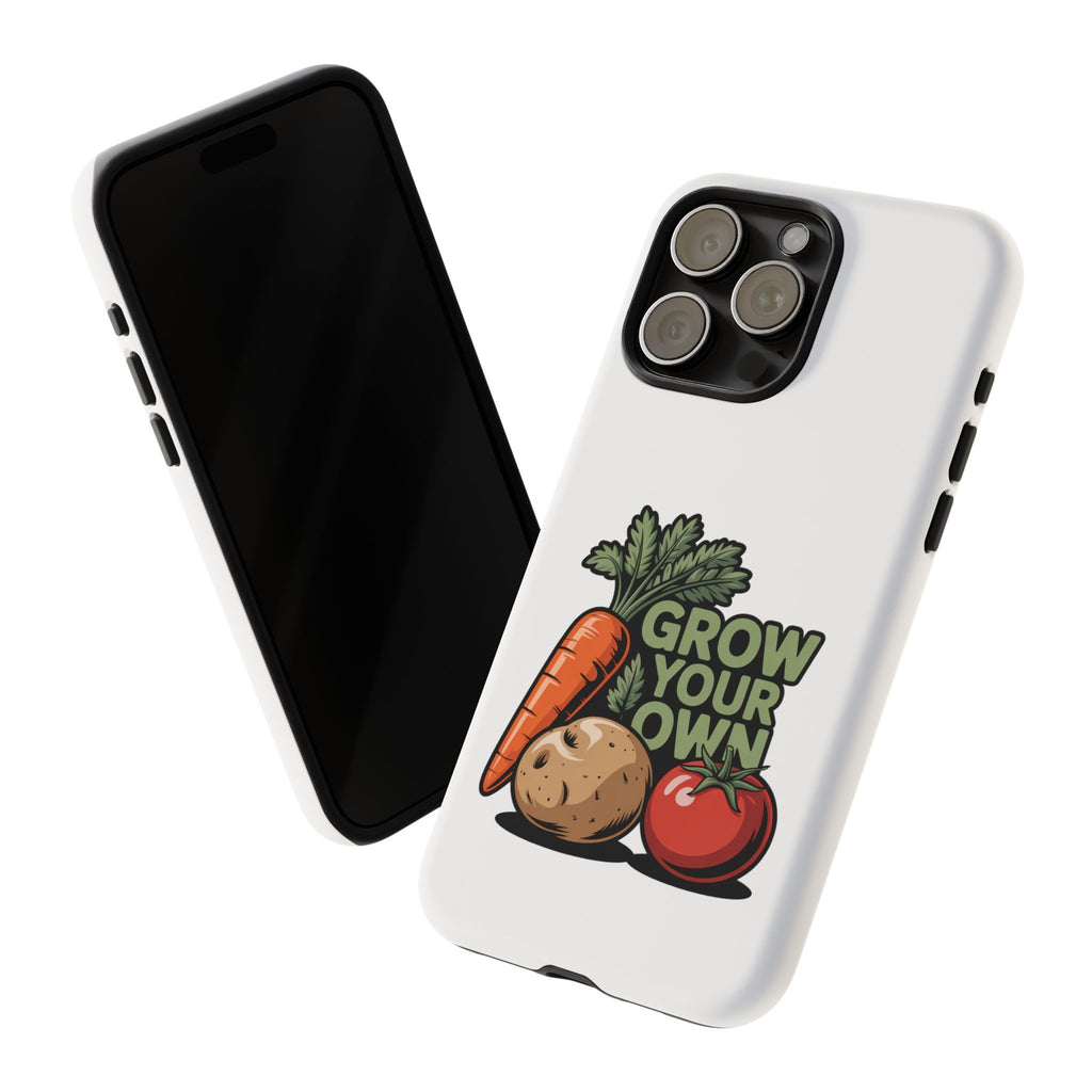 Grow Your Own Vegetables Phone Case — Gardening Carrot Potato Tomato Design