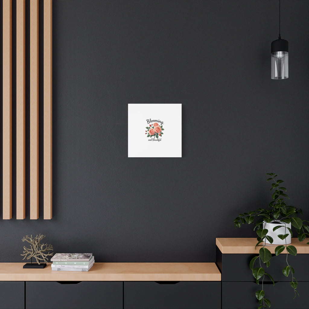Blooming and Beautiful Rose Bouquet Canvas Wall Art