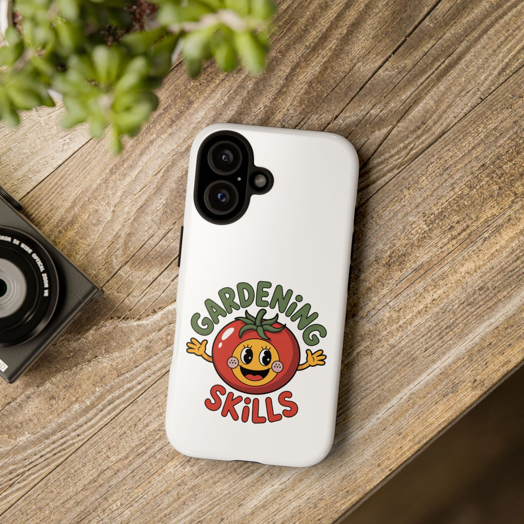 Gardening Skills Phone Case — Cute Tomato Plant Lover Protective Cover