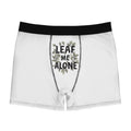 Boxer Briefs — 'Leaf Me Alone' Botanical Graphic