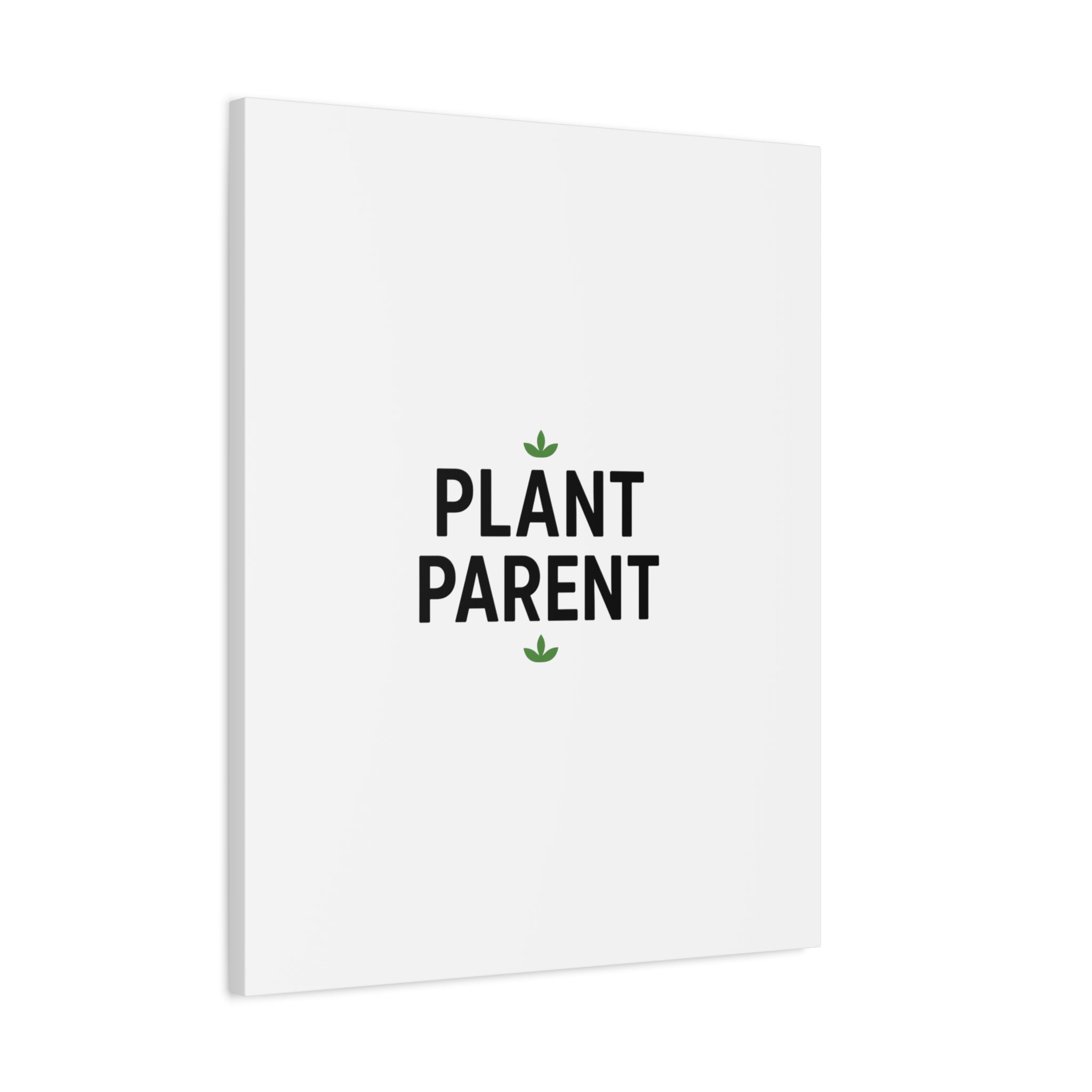 Plant Parent Canvas Wall Art — Minimalist Botanical Typography Print
