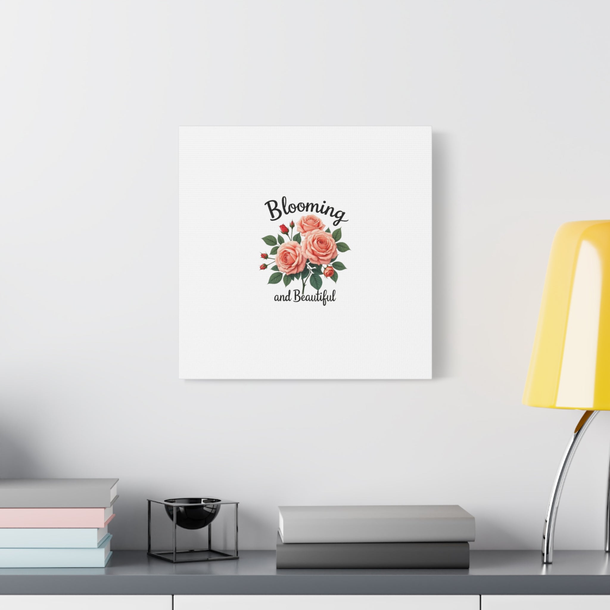 Blooming and Beautiful Rose Bouquet Canvas Wall Art