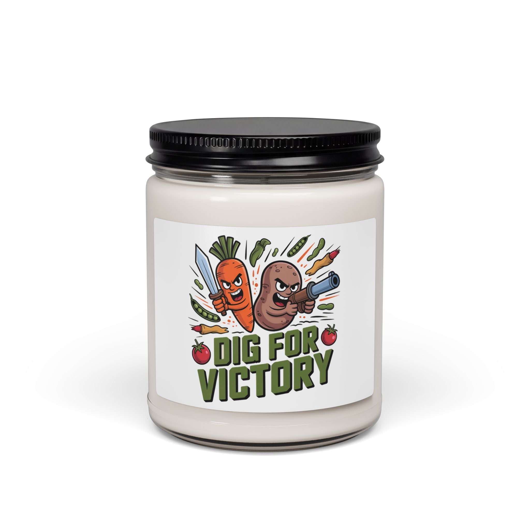 Dig for Victory Soy Candle — 9oz Scented Garden-Themed Candle