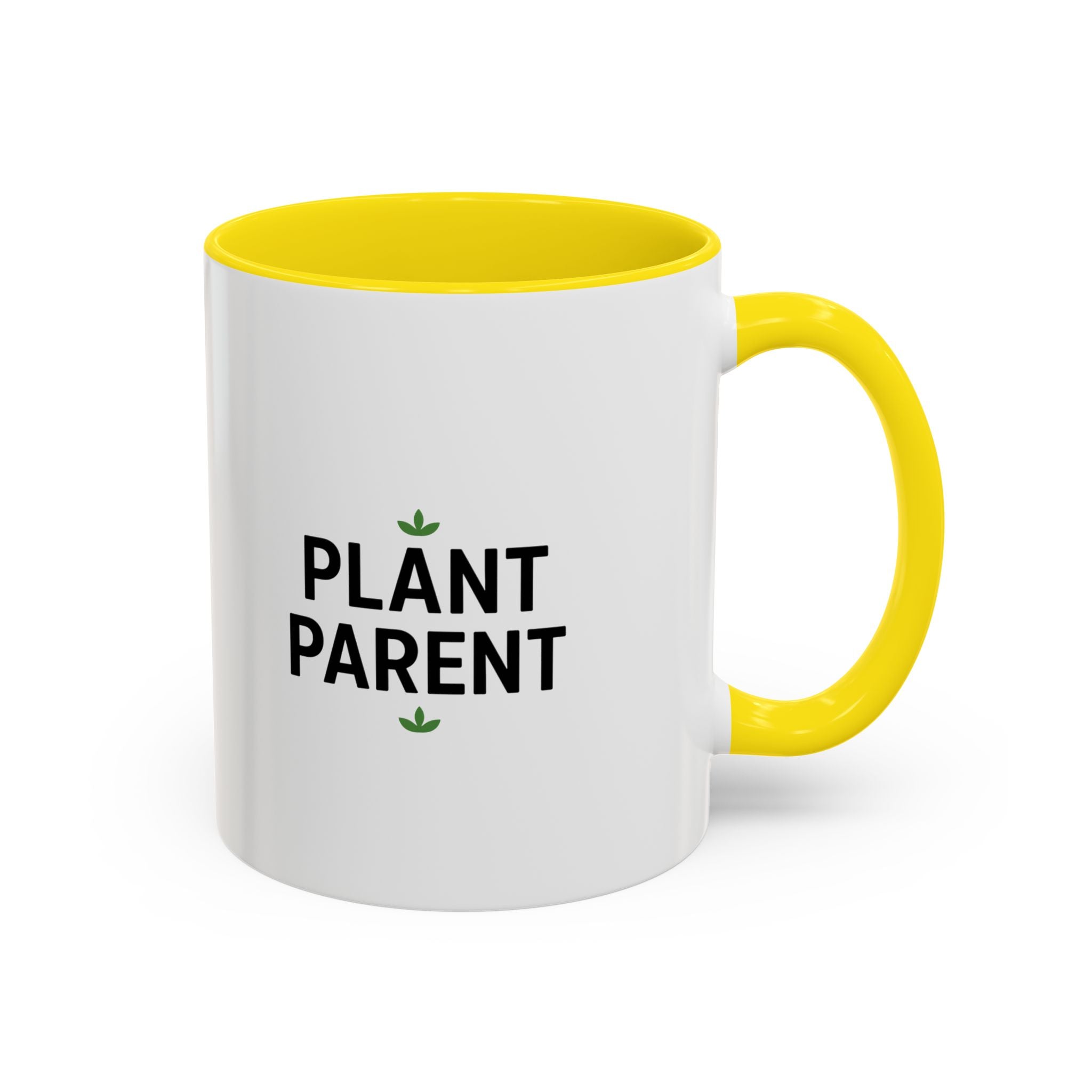 Plant Parent Accent Coffee Mug — Cute Green Houseplant Gift (11/15oz)