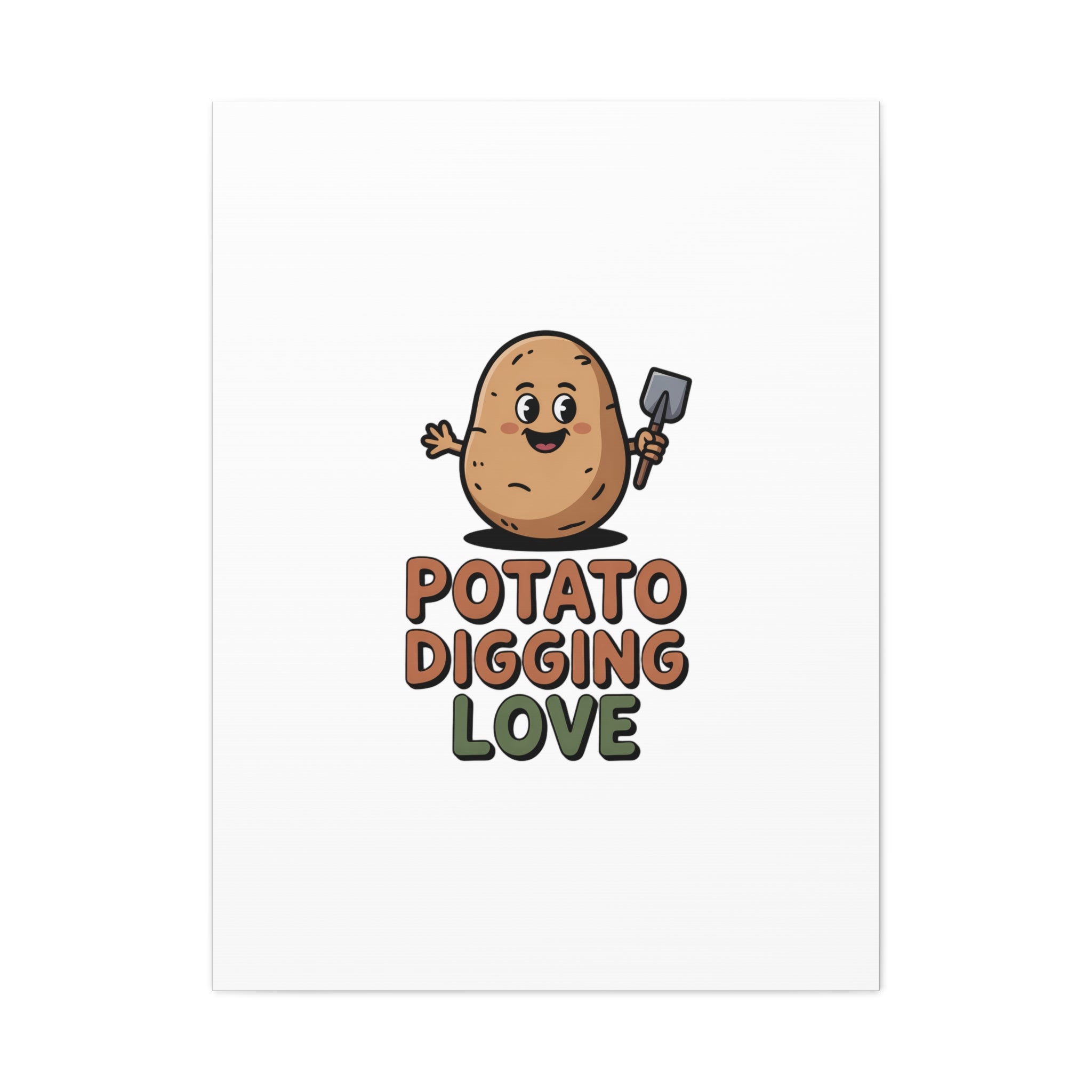 Potato Digging Love Canvas Print