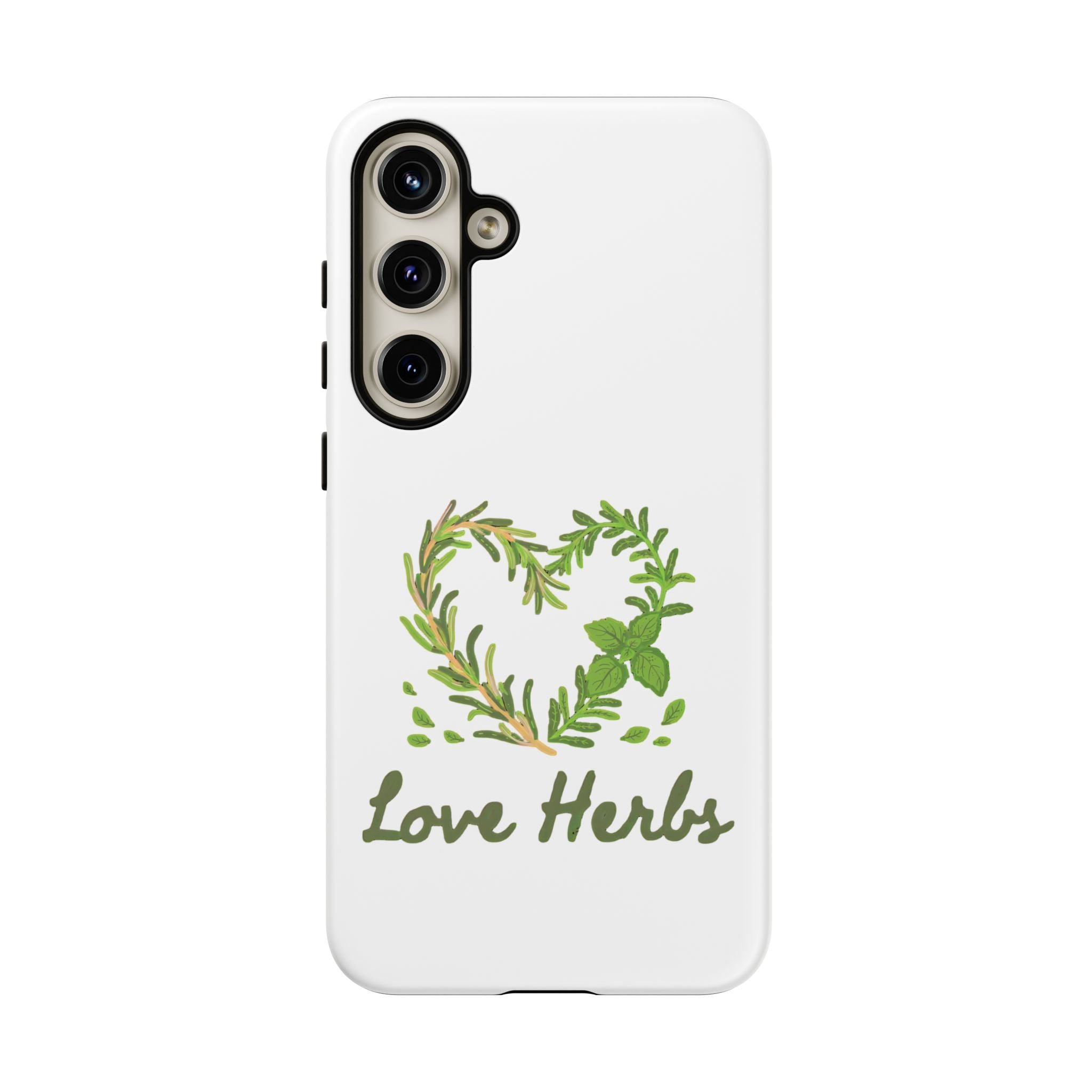 Herb Heart Phone Case - "Love Herbs" Botanical iPhone Cover