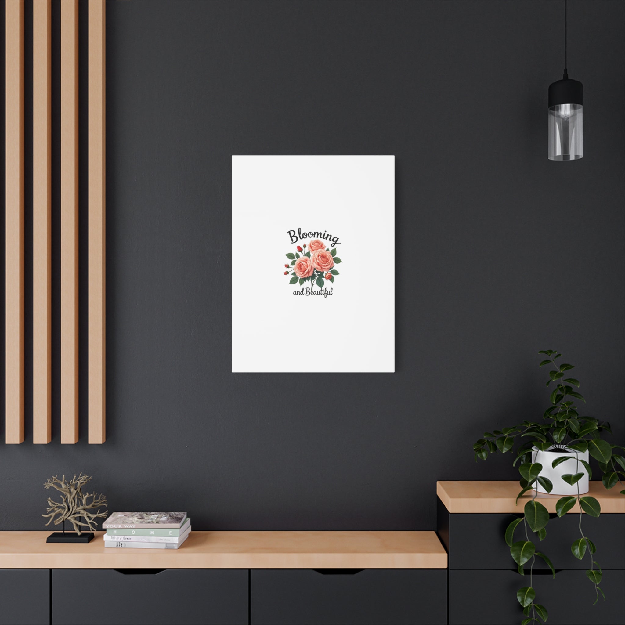 Blooming and Beautiful Rose Bouquet Canvas Wall Art