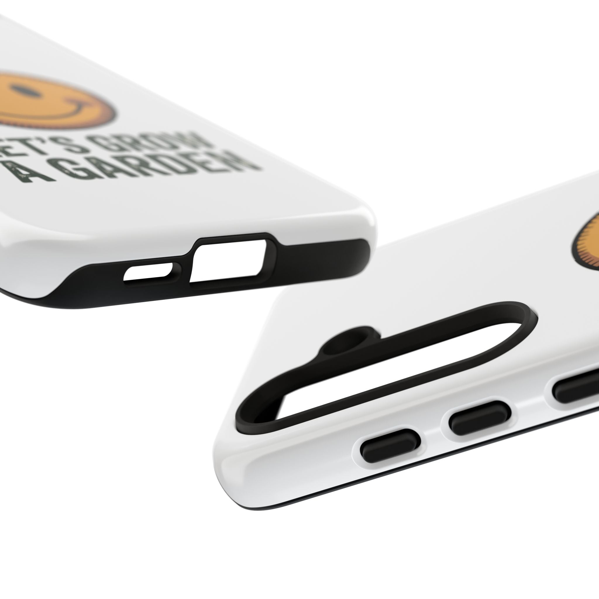 Phone Case — "Let's Grow a Garden" Smiley Plant Lover Protective Case