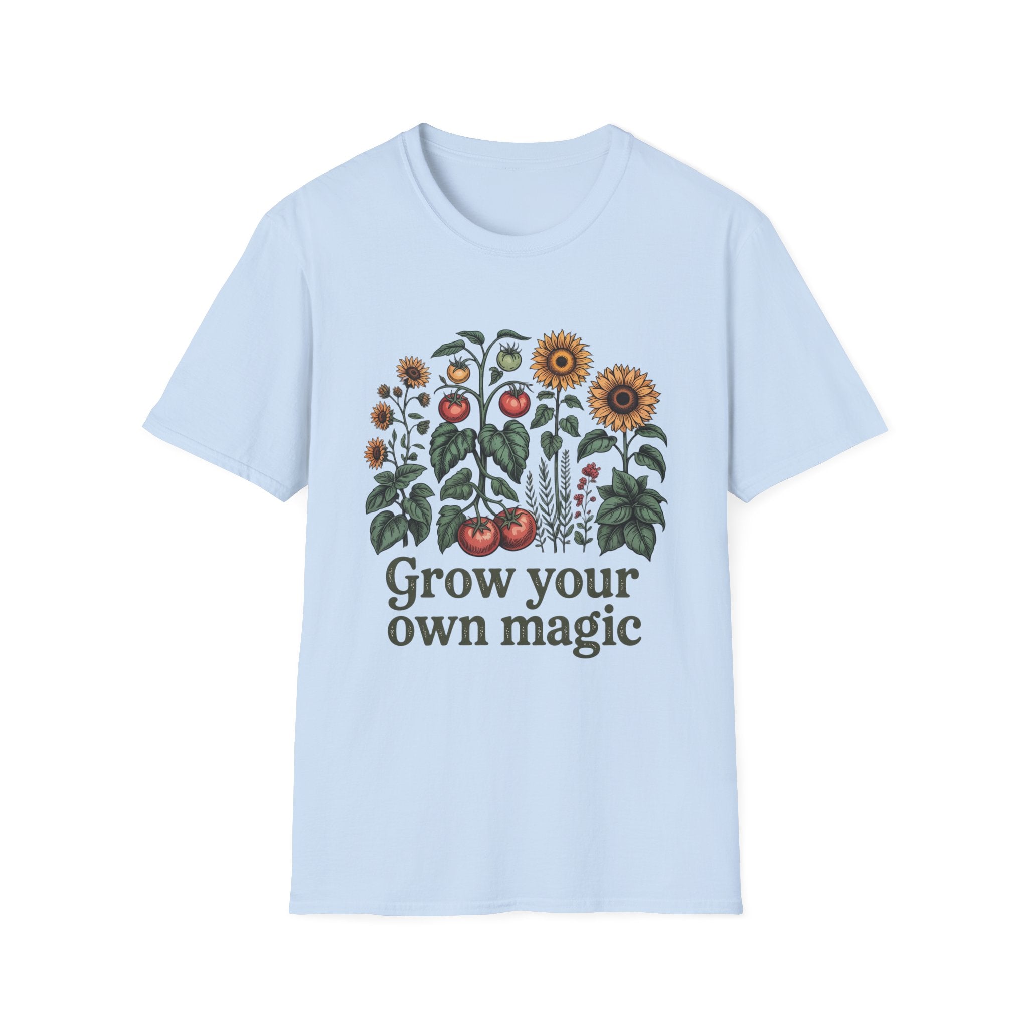T-Shirt — Grow Your Own Magic Sunflower & Tomato Garden Tee