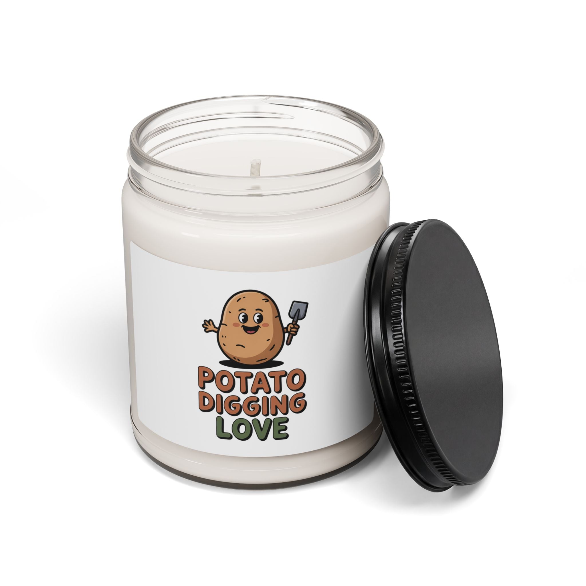 Scented Soy Candle — “Potato Digging Love” Cute Gardening Gift