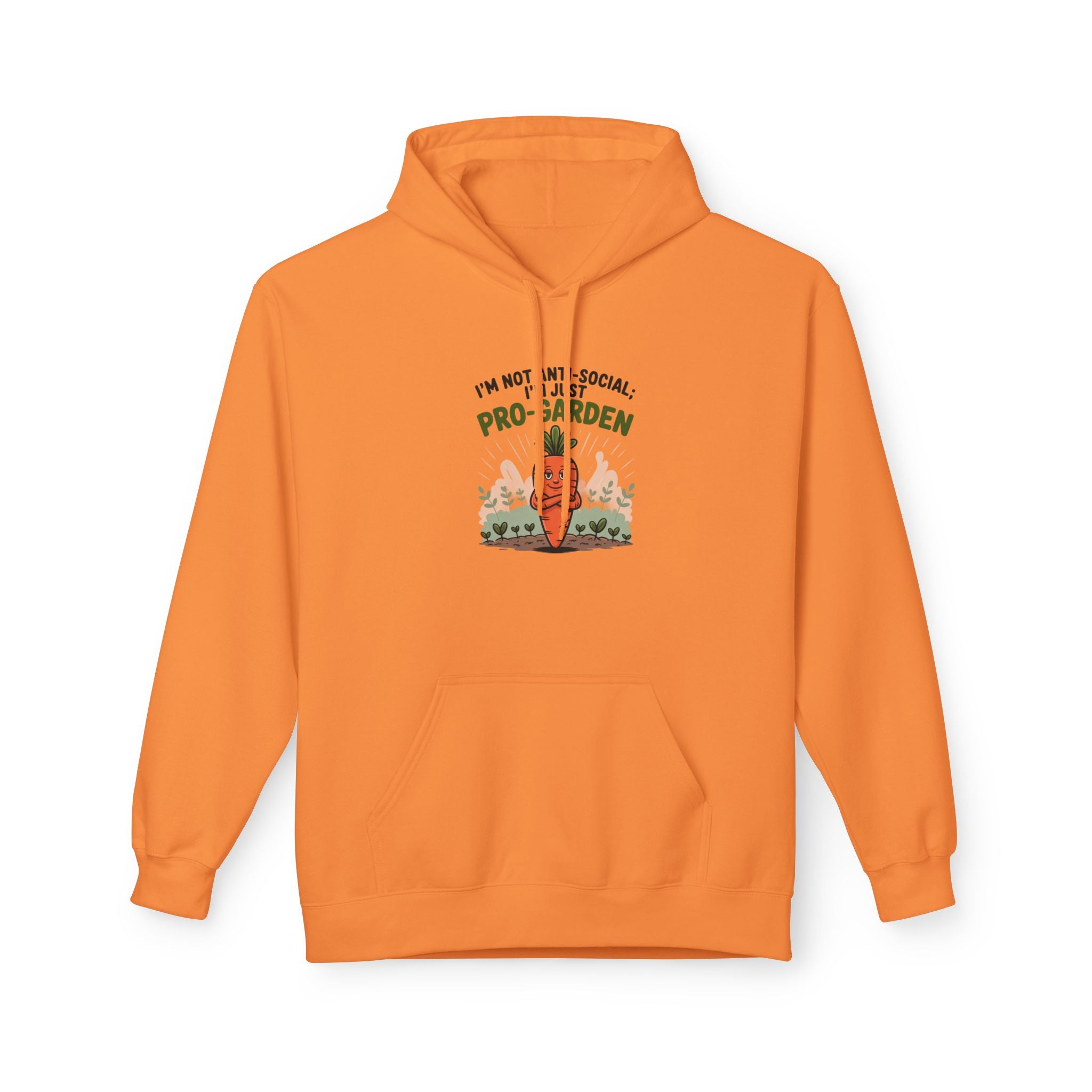 Gardener Hoodie - "I'm Not Anti-Social, I'm Pro-Garden" Cozy Plant Lover Sweatshirt